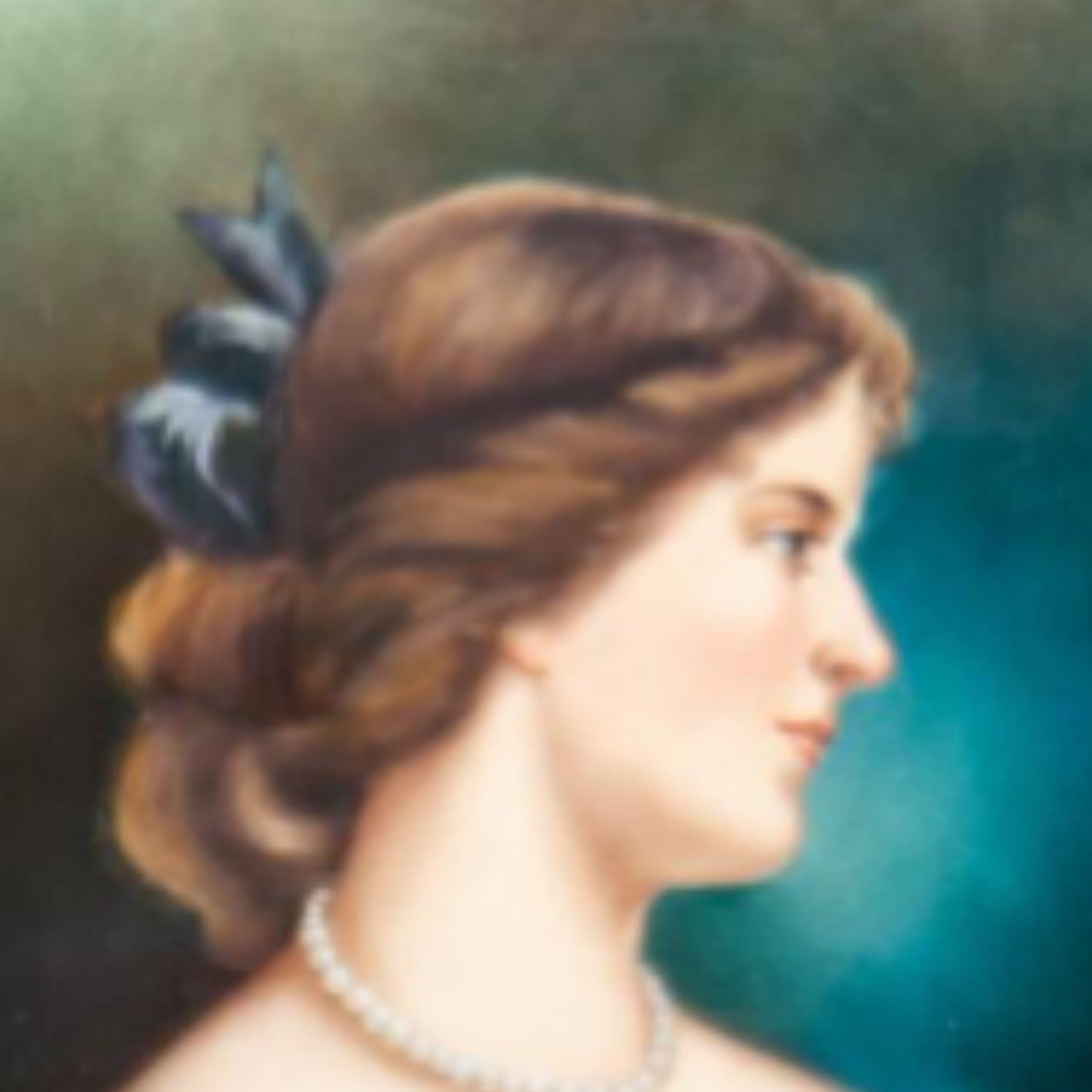 Plaque en porcelaine KPM peinte de la fin du 19e siècle représentant une belle jeune femme en vente 3