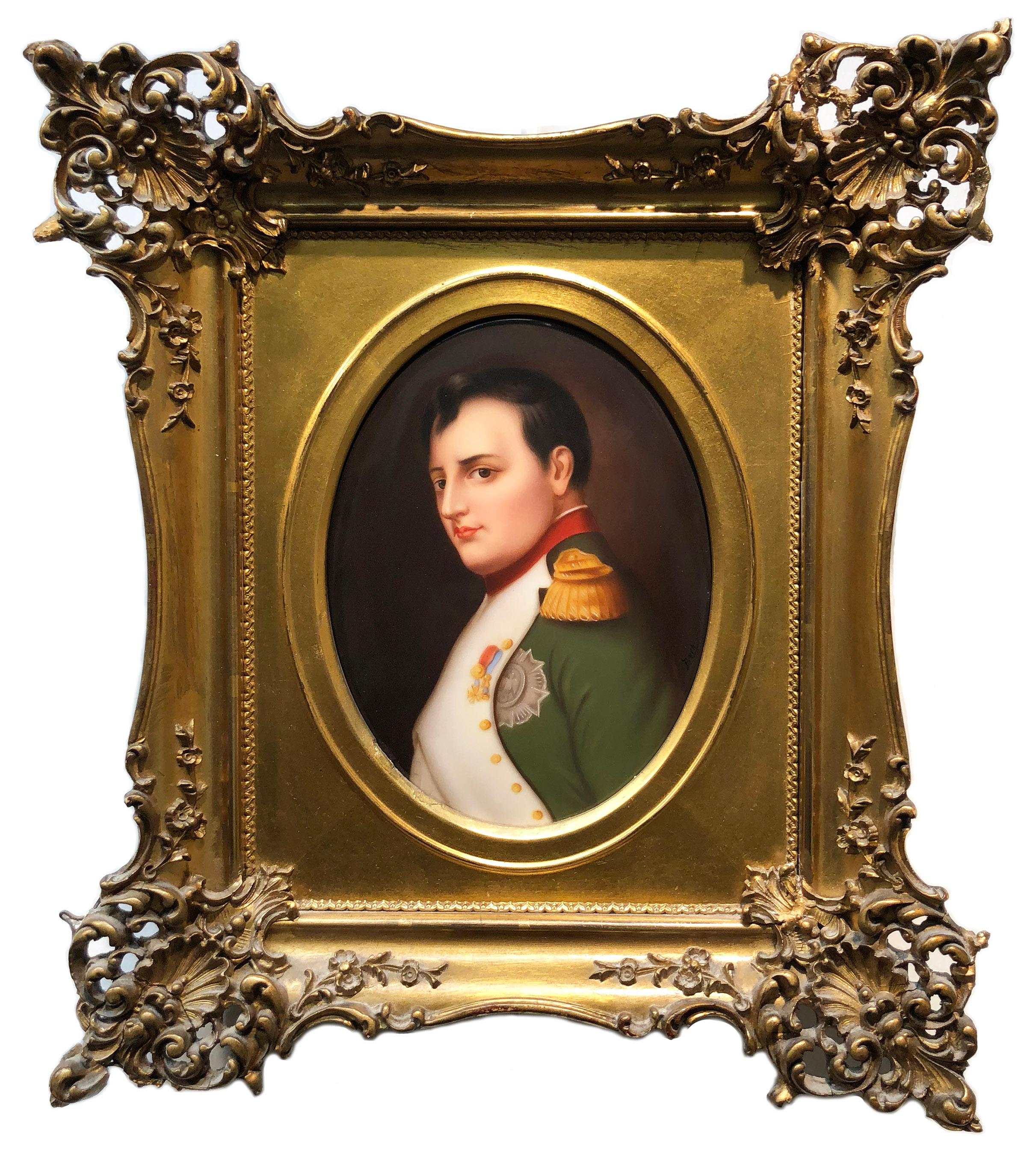 Königliche Porzellan-Manufaktur (KPM) Portrait Painting - Napoleon