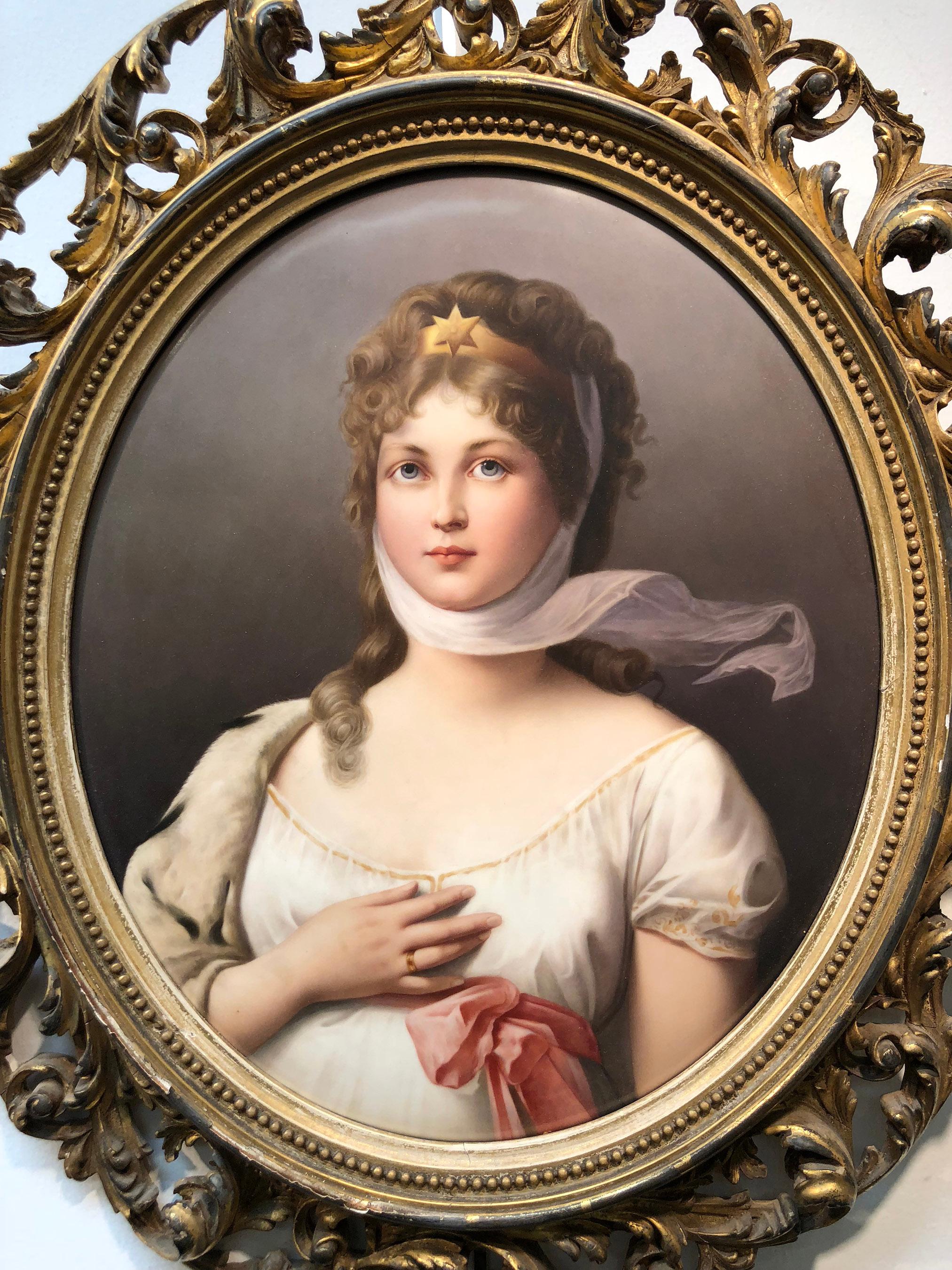 Queen Louise - Painting by Königliche Porzellan-Manufaktur (KPM)