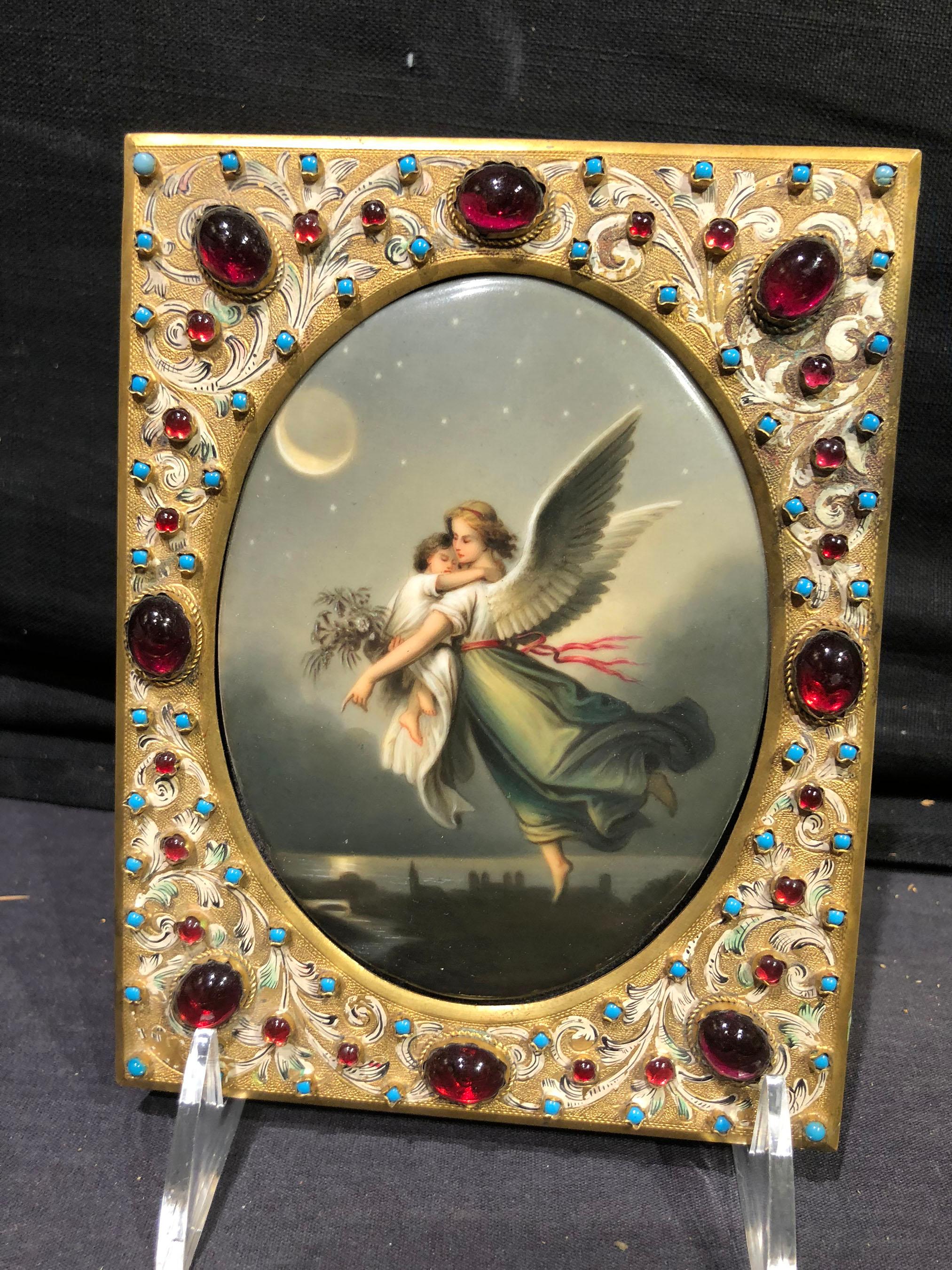 The Guardian Angel - Painting by Königliche Porzellan-Manufaktur (KPM)