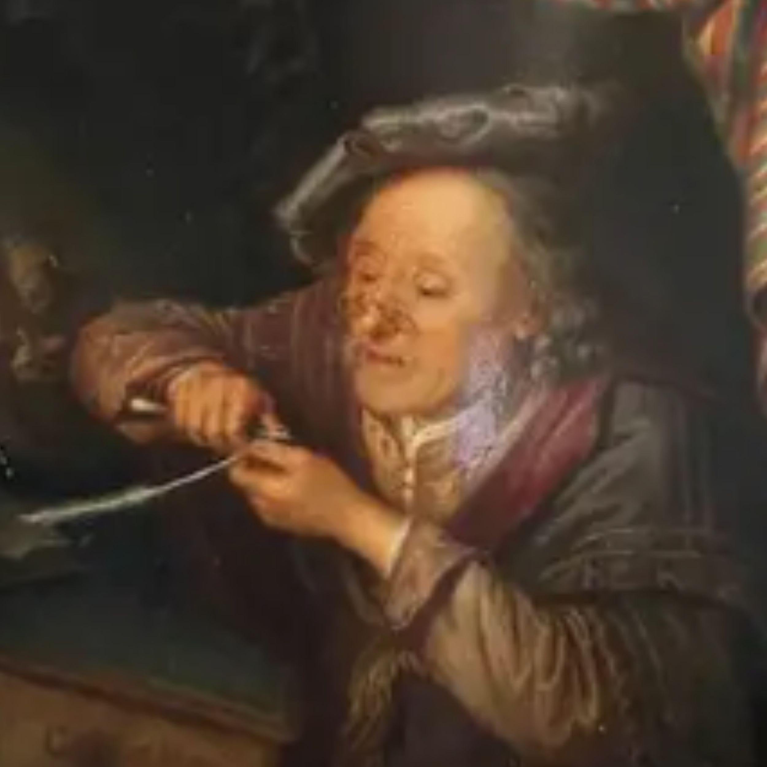 The Old Schoolmaster : Œuvre d'art en porcelaine KPM Porcelain de Berlin du 19e siècle en vente 5