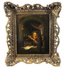 The Old Schoolmaster: 19th Century Berlin KPM Porcelain Artwork