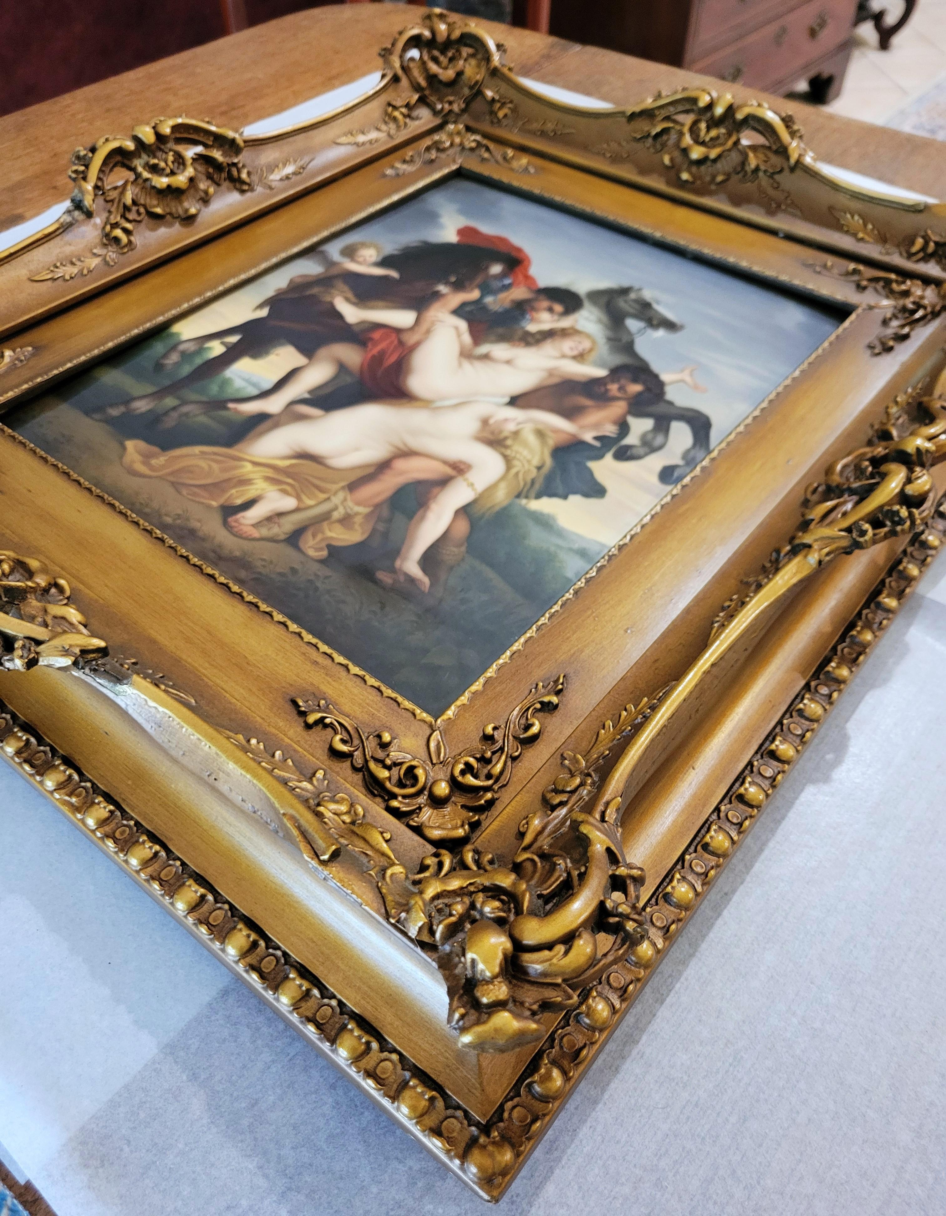 Le viol des filles de Leucippe /// Paul d'après Peter Paul Rubens Baroque en vente 11