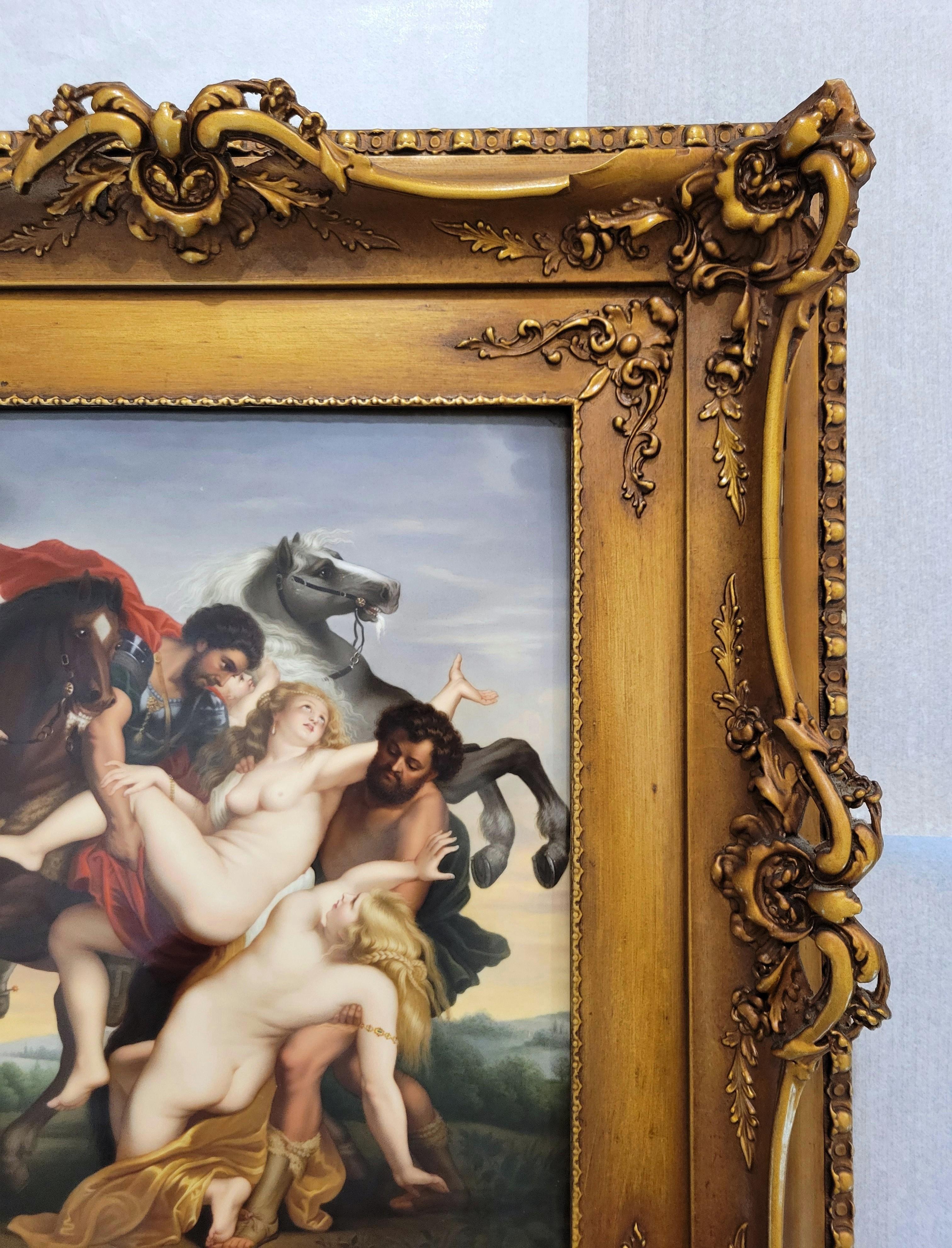 Le viol des filles de Leucippe /// Paul d'après Peter Paul Rubens Baroque en vente 1
