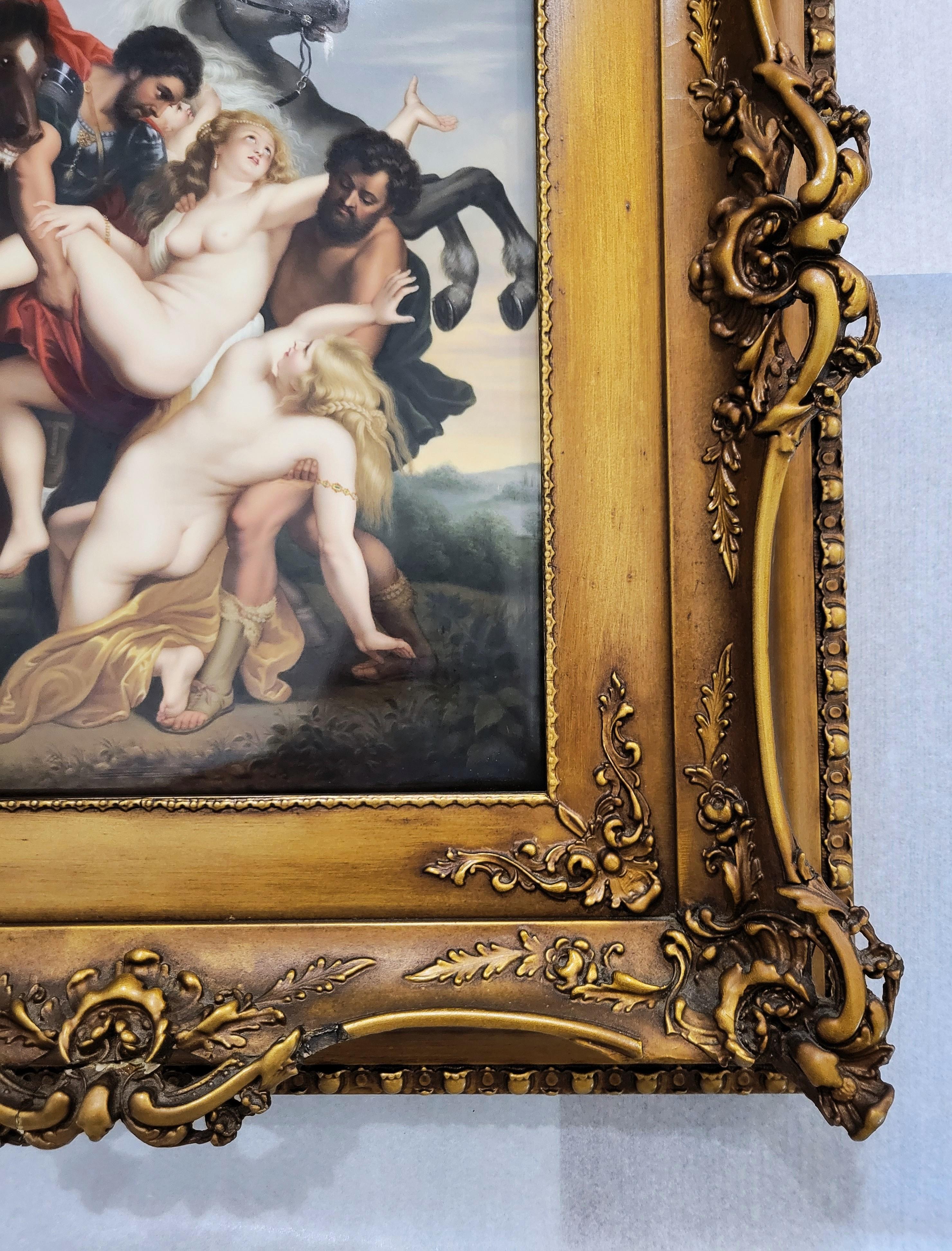 Le viol des filles de Leucippe /// Paul d'après Peter Paul Rubens Baroque en vente 2