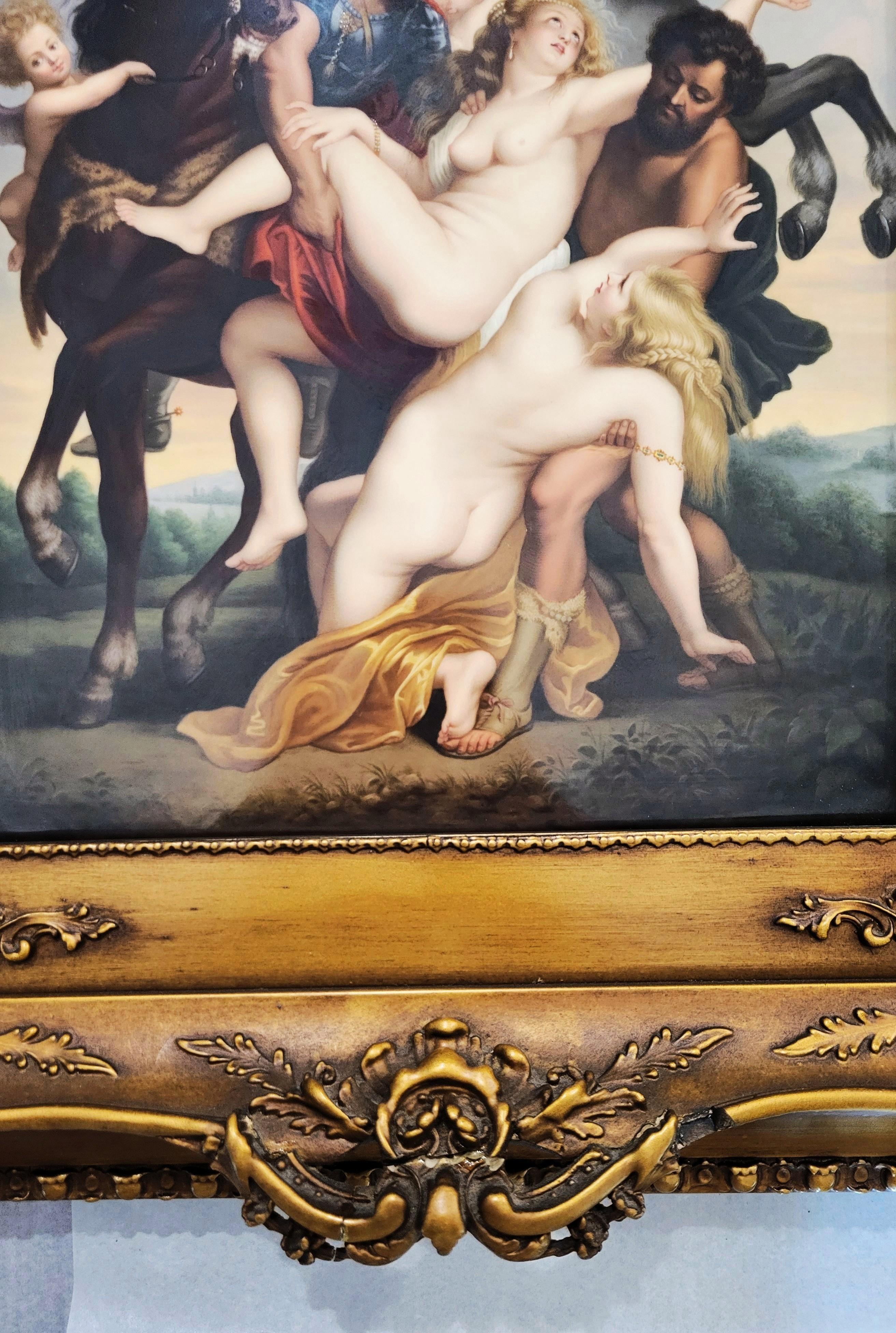 Le viol des filles de Leucippe /// Paul d'après Peter Paul Rubens Baroque en vente 4