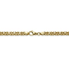 750 Gelbgold Königskette - 7,0 mm, 65 cm - Deutsche Goldschmiedekunst