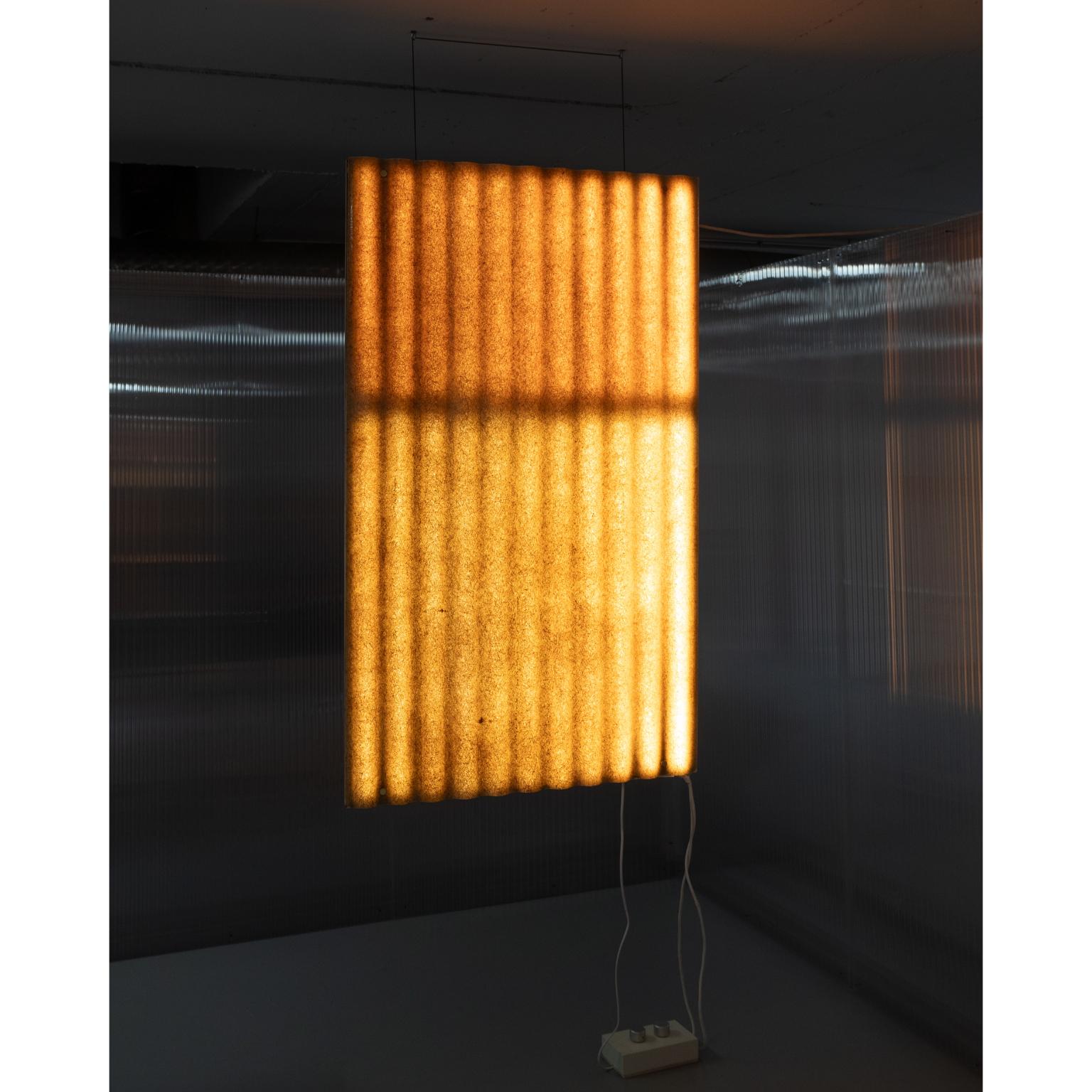 Escultura luminosa Königswinter Duo de fibra de vidrio y madera de arce by Heilig Objects en venta 6