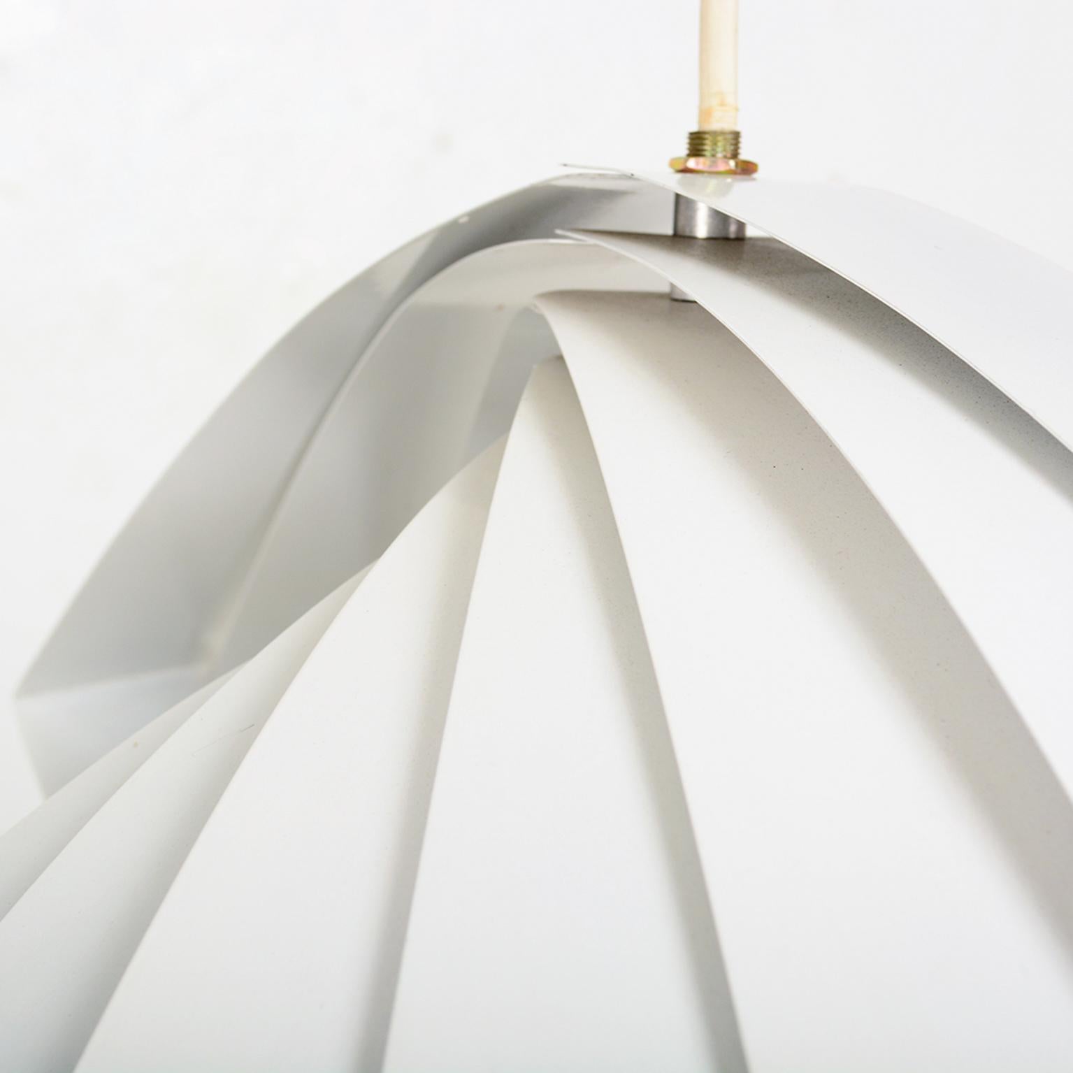 Danish Konkylie Concentric Ceiling Pendant Lamp Louis Weisdorf for Lyfa, 1960s, Denmark