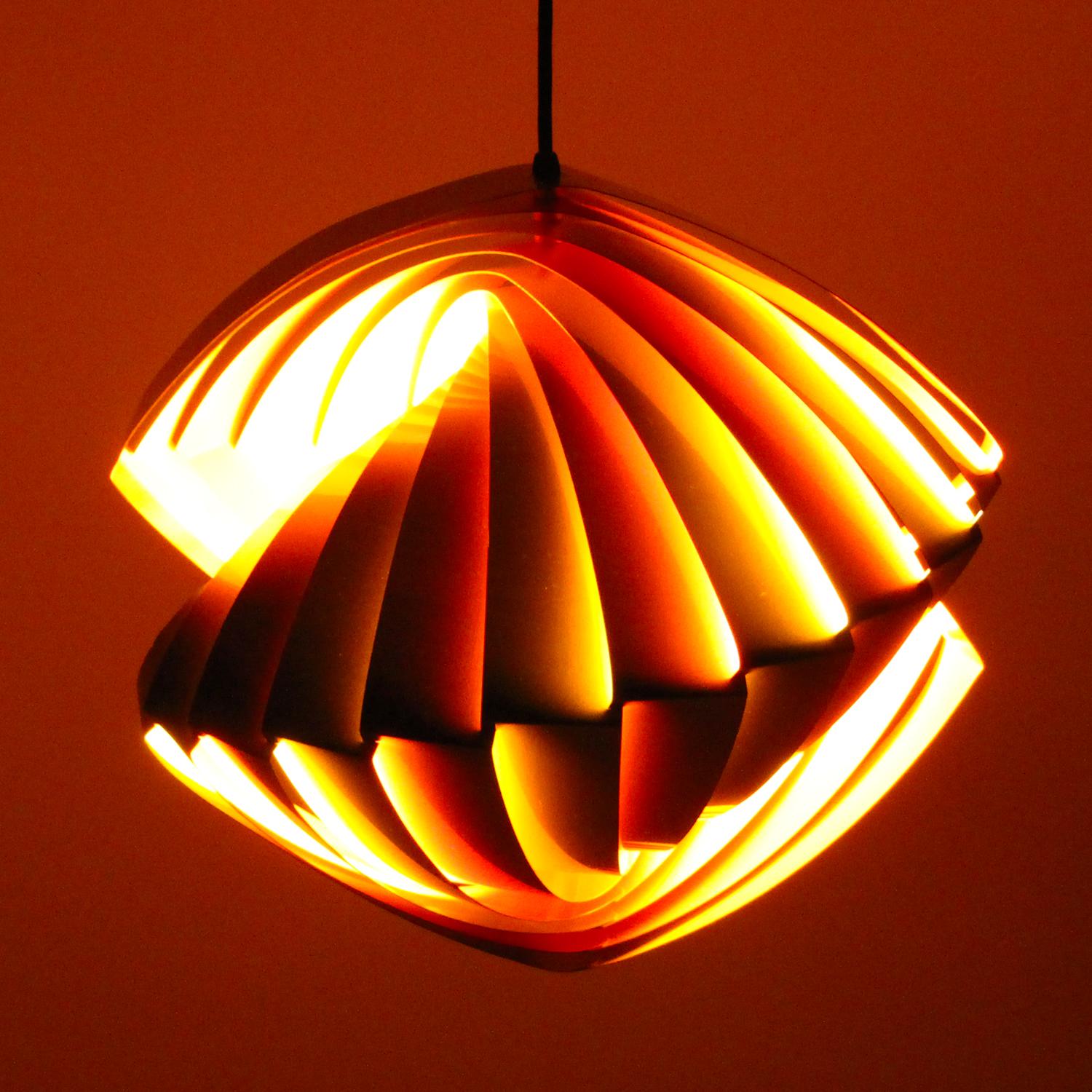Mid-20th Century Konkylie 'Conch' Iconic Danish Pendant by Louis Weisdorf for Lyfa in 1963