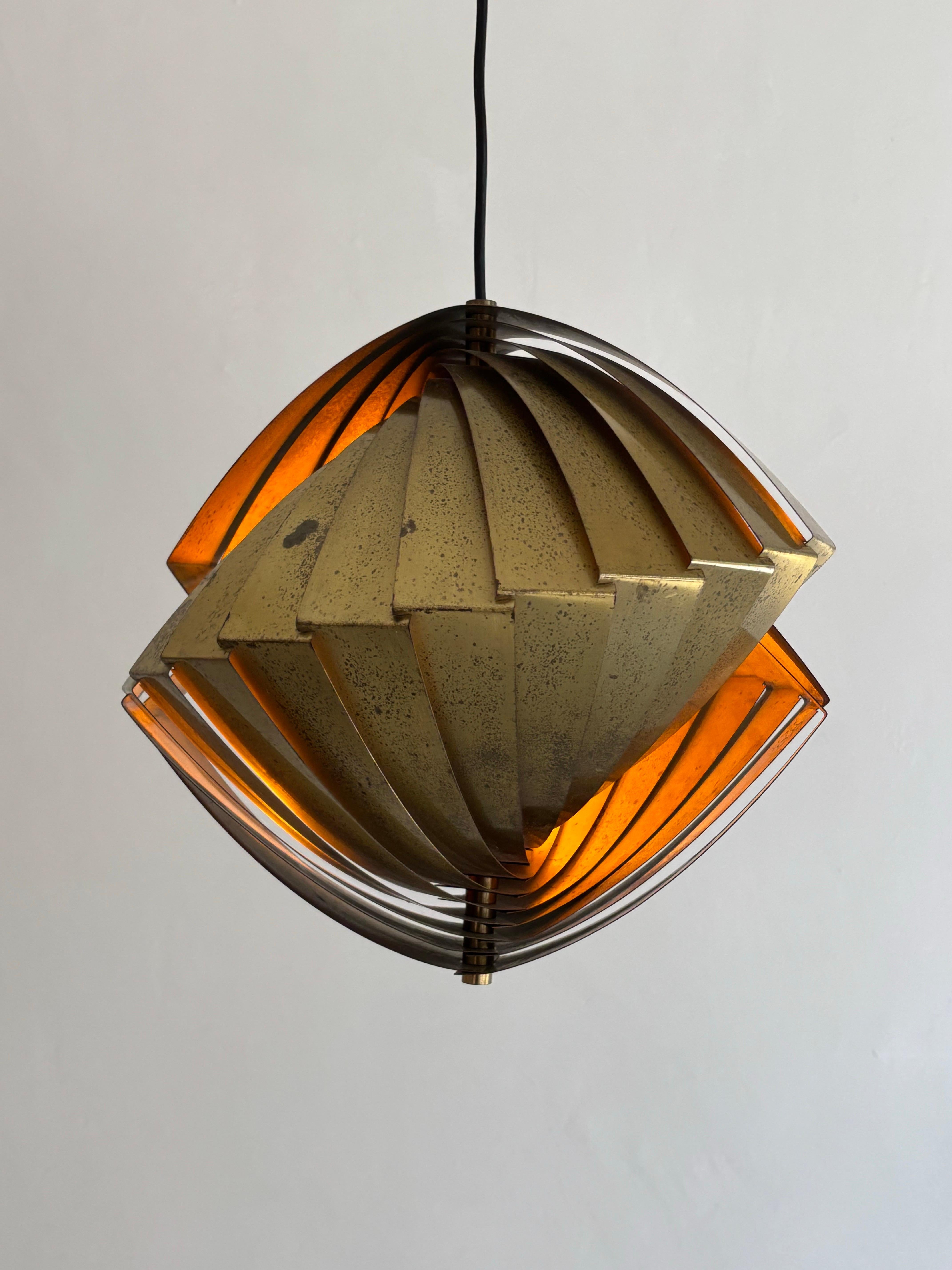 ‘Konkylie’ lamp by Louis Weisdorf for Lyfa 1963 For Sale 6