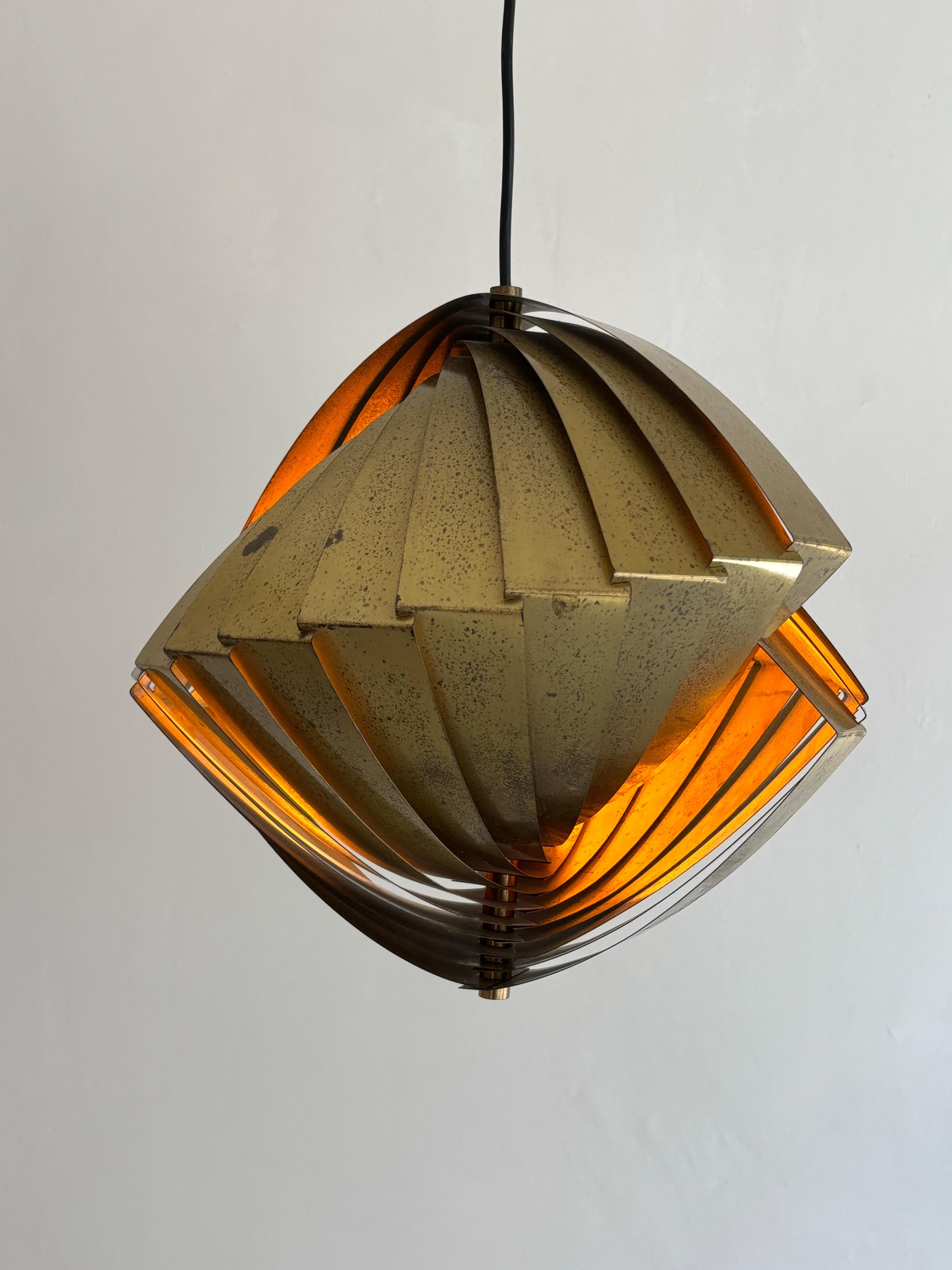 ‘Konkylie’ lamp by Louis Weisdorf for Lyfa 1963 For Sale 7