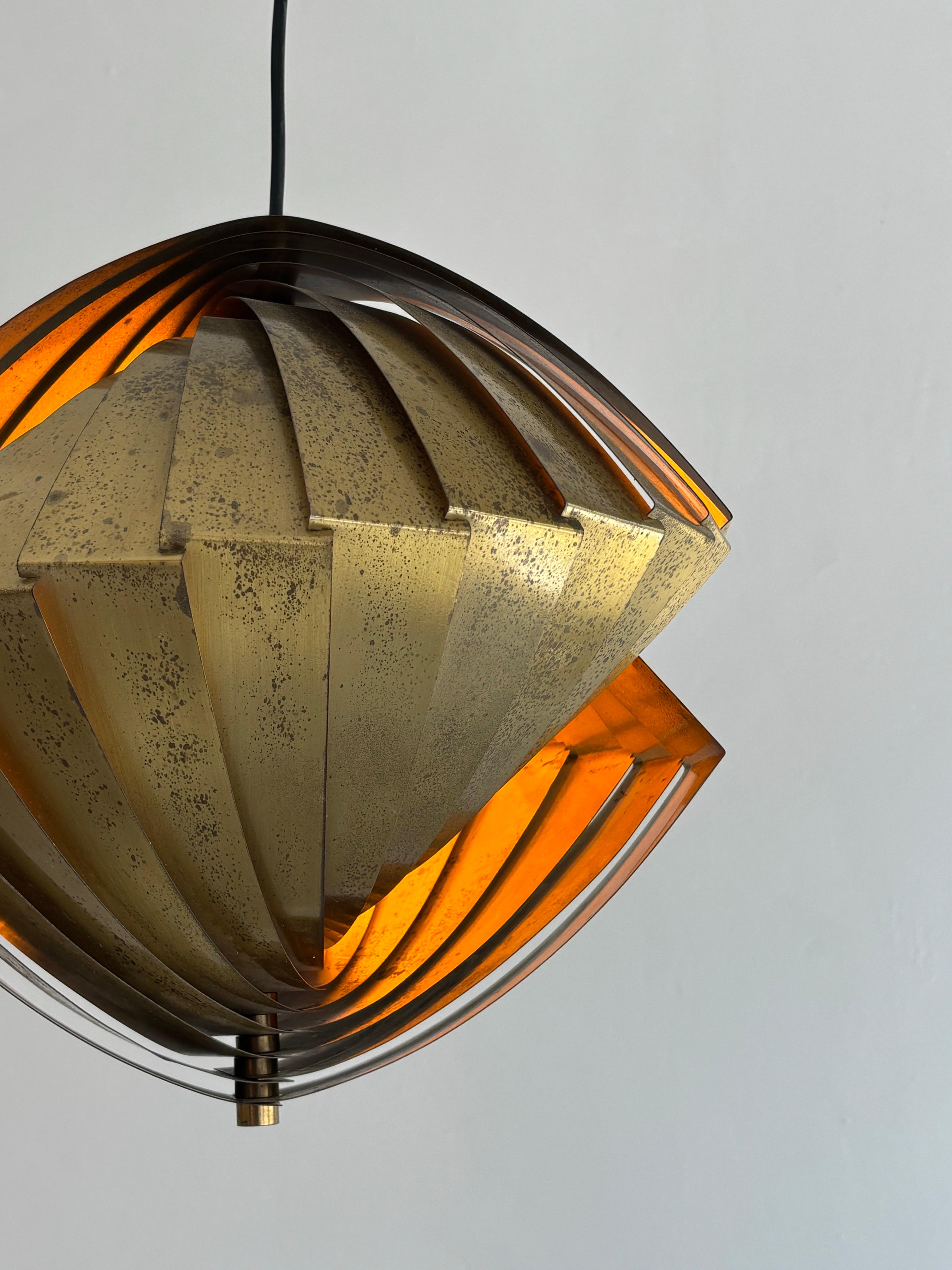 ‘Konkylie’ lamp by Louis Weisdorf for Lyfa 1963 For Sale 1