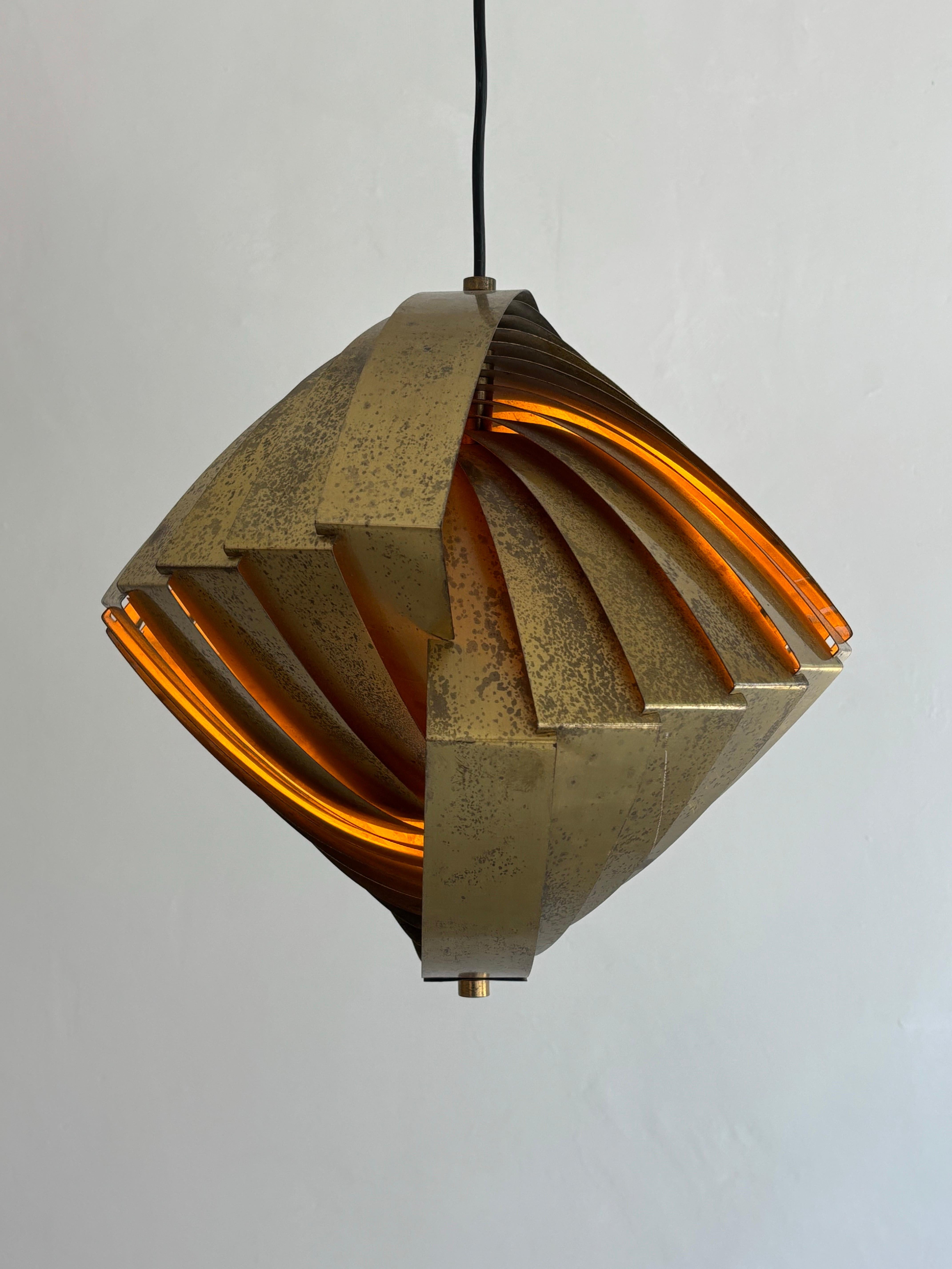 ‘Konkylie’ lamp by Louis Weisdorf for Lyfa 1963 For Sale 2