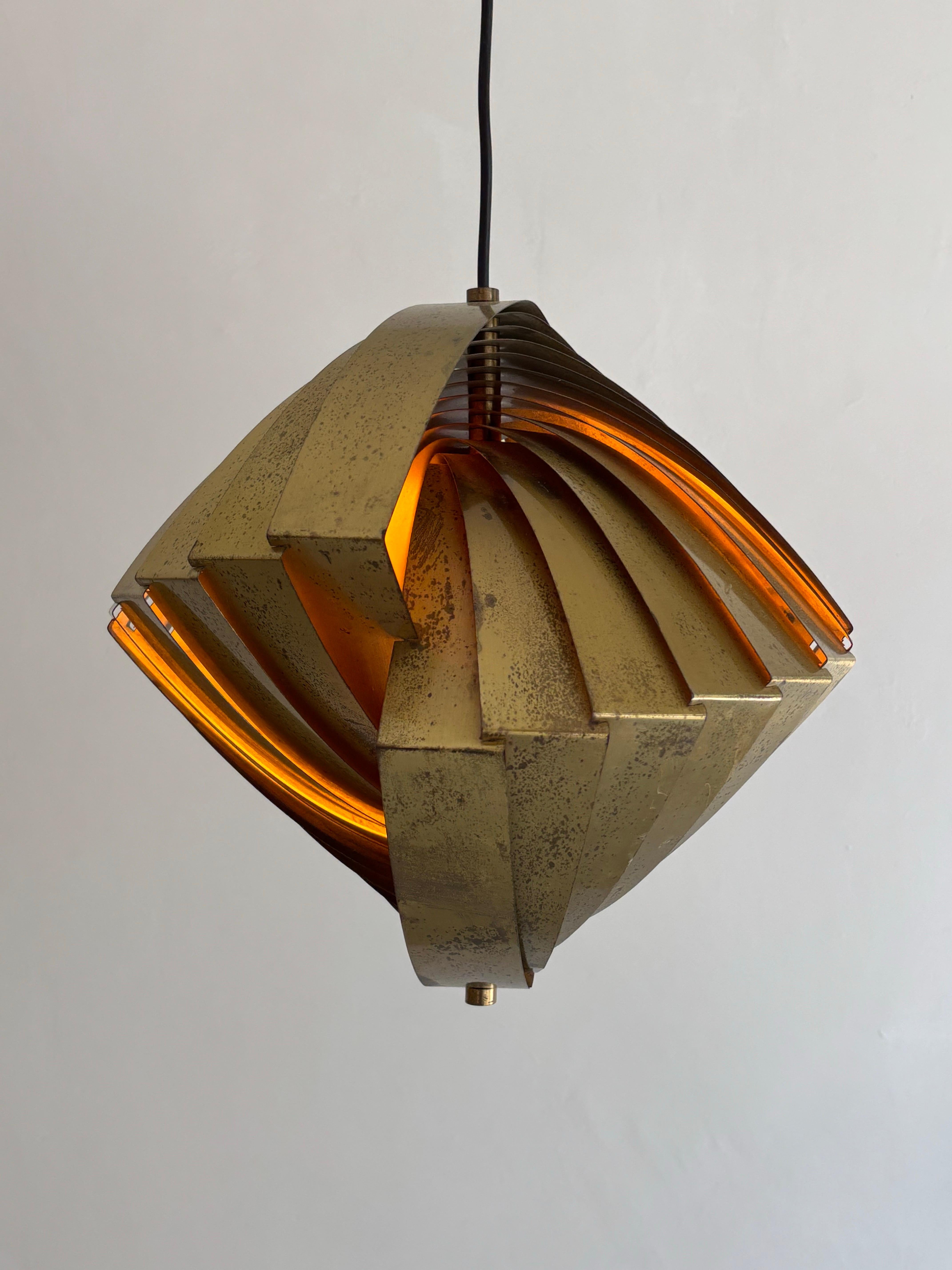 ‘Konkylie’ lamp by Louis Weisdorf for Lyfa 1963 For Sale 3