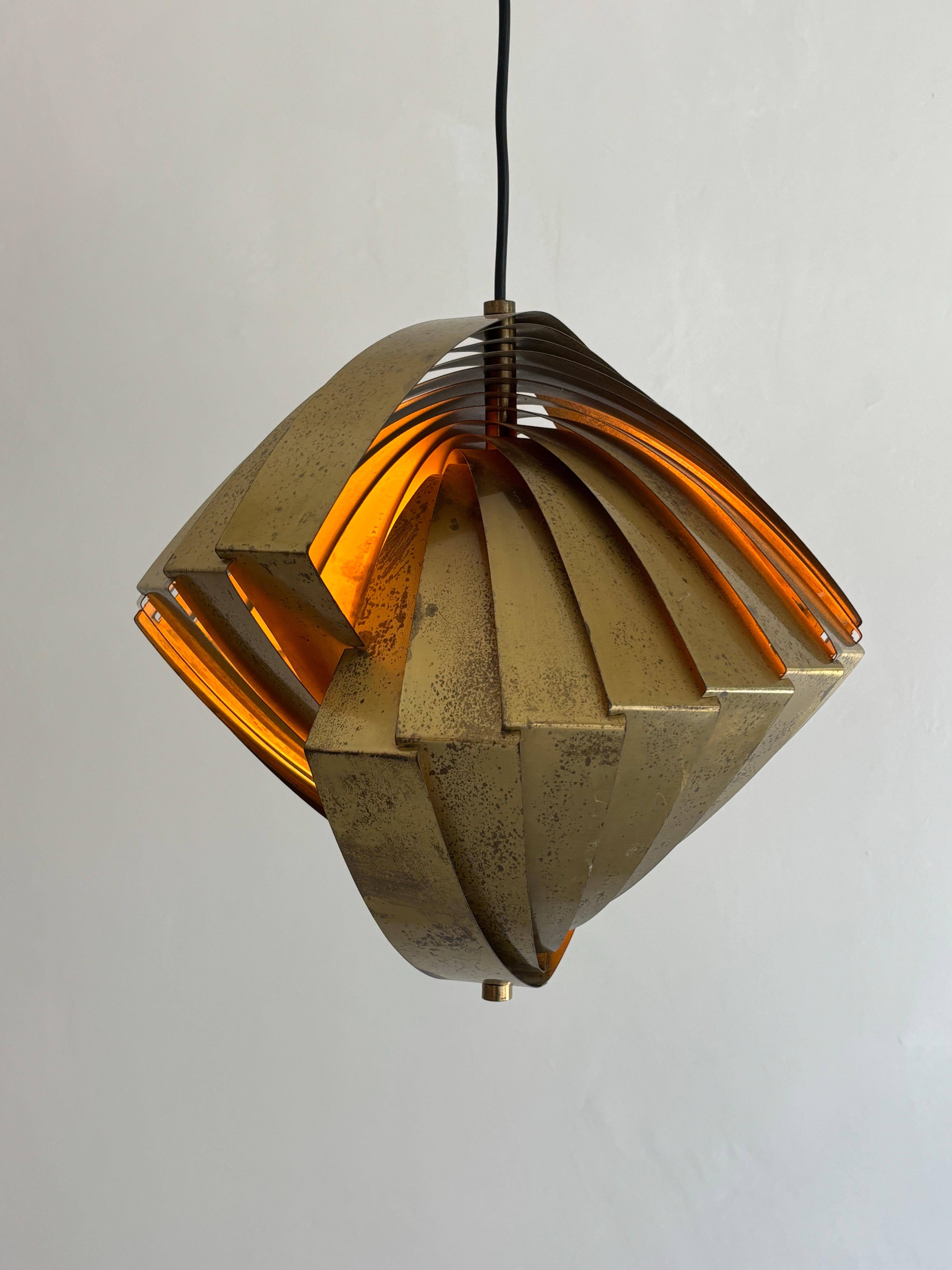 ‘Konkylie’ lamp by Louis Weisdorf for Lyfa 1963 For Sale 4