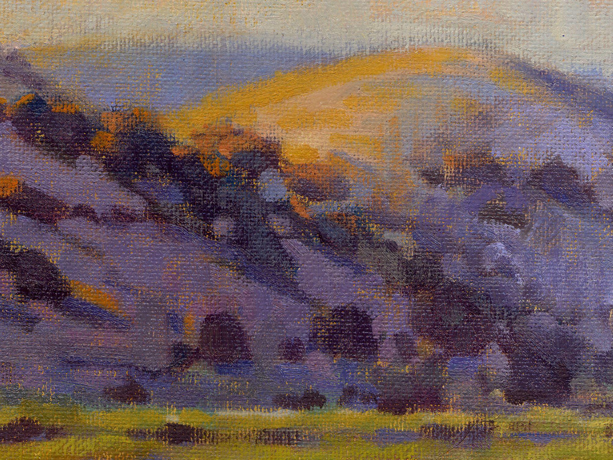 California Gold, Gemälde, Öl auf Leinwand (Impressionismus), Painting, von Konnie Kim
