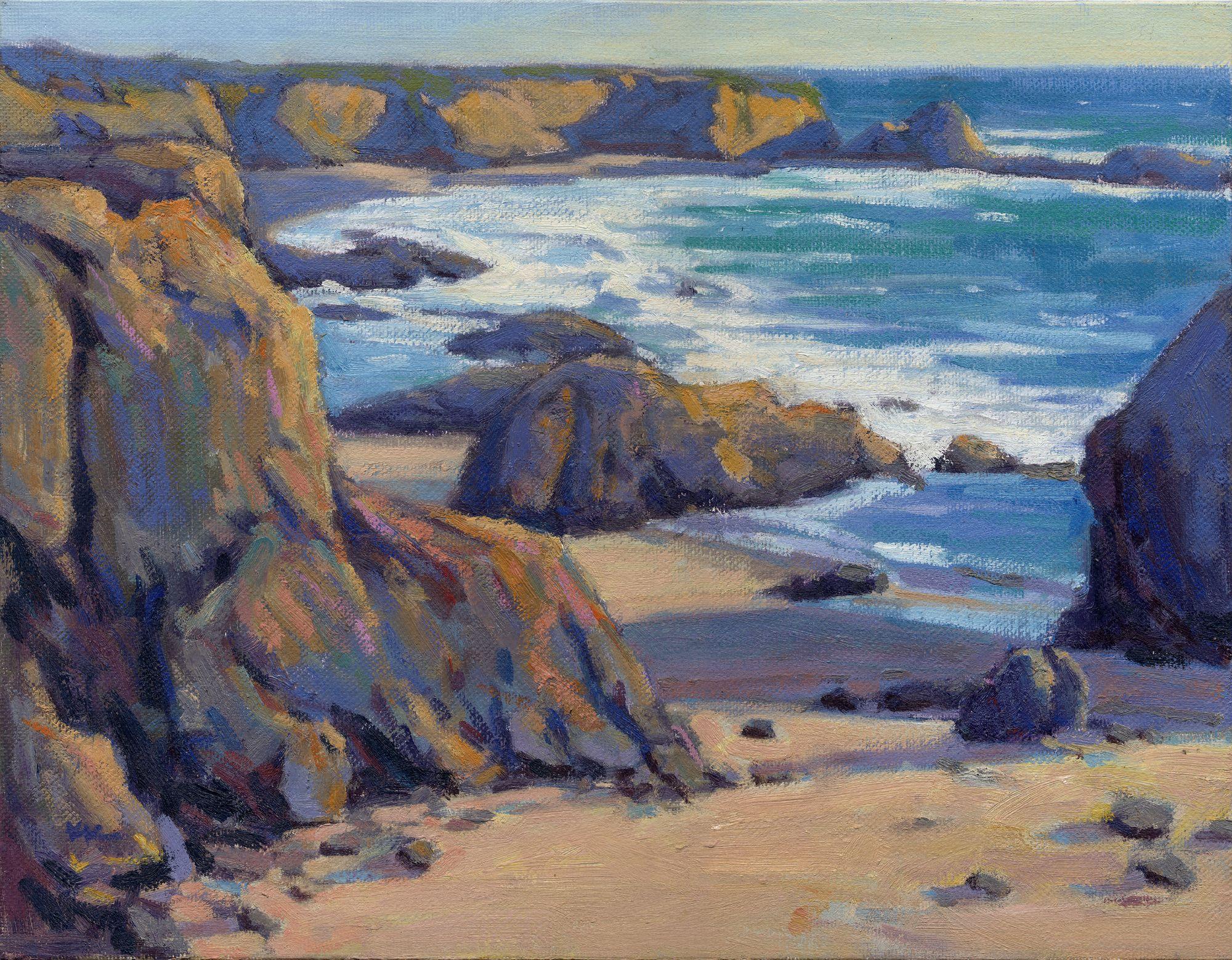 Crucero costero 7, San Simeón, Pintura, Óleo sobre lienzo