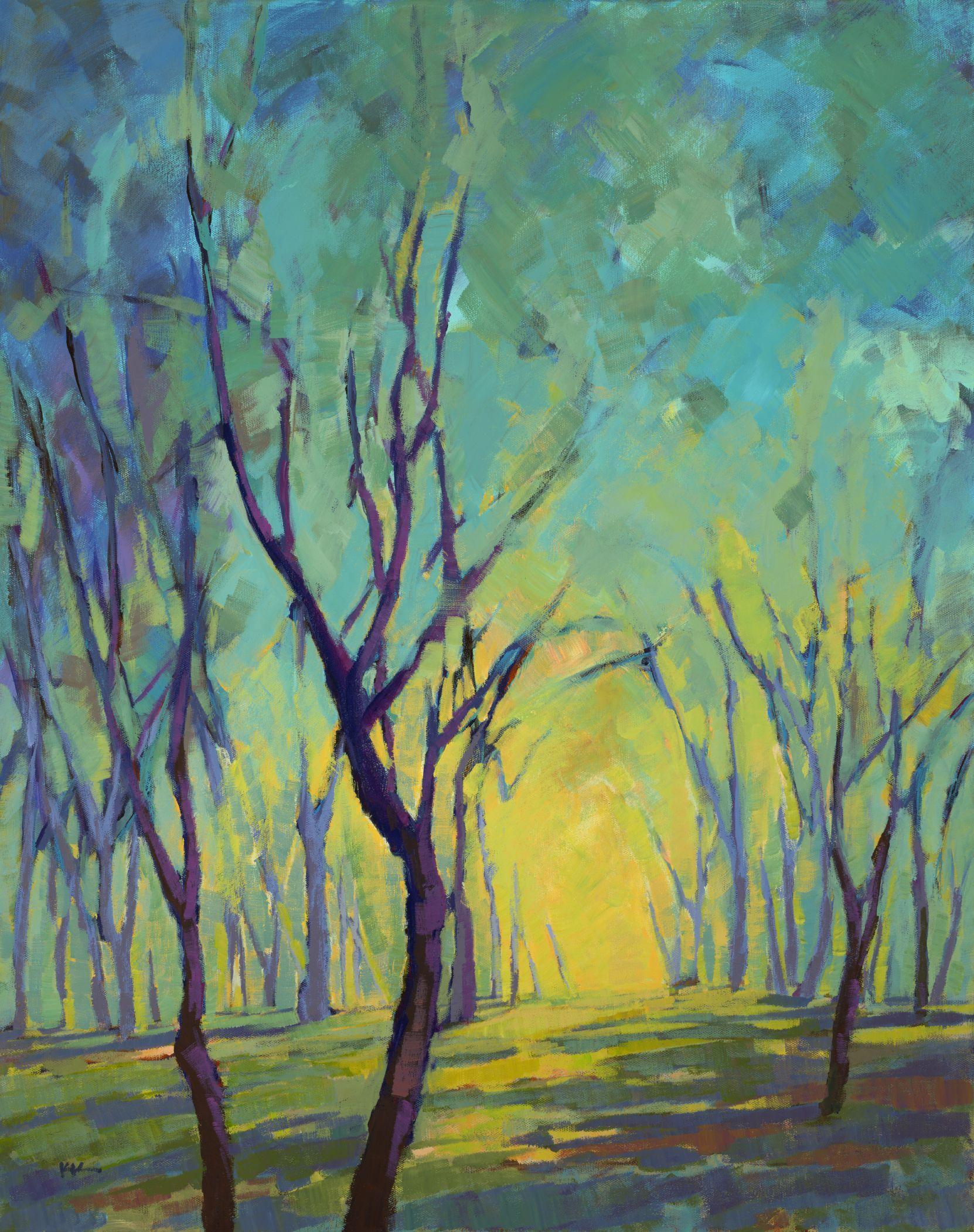 I colori della primavera 6, Pittura, Acrilico su tela - Painting di Konnie Kim