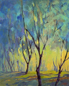 Peinture, acrylique sur toile, « Colors of Spring 7 »