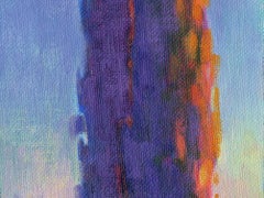 Camino de los Cipreses 4, Pintura, Óleo sobre lienzo