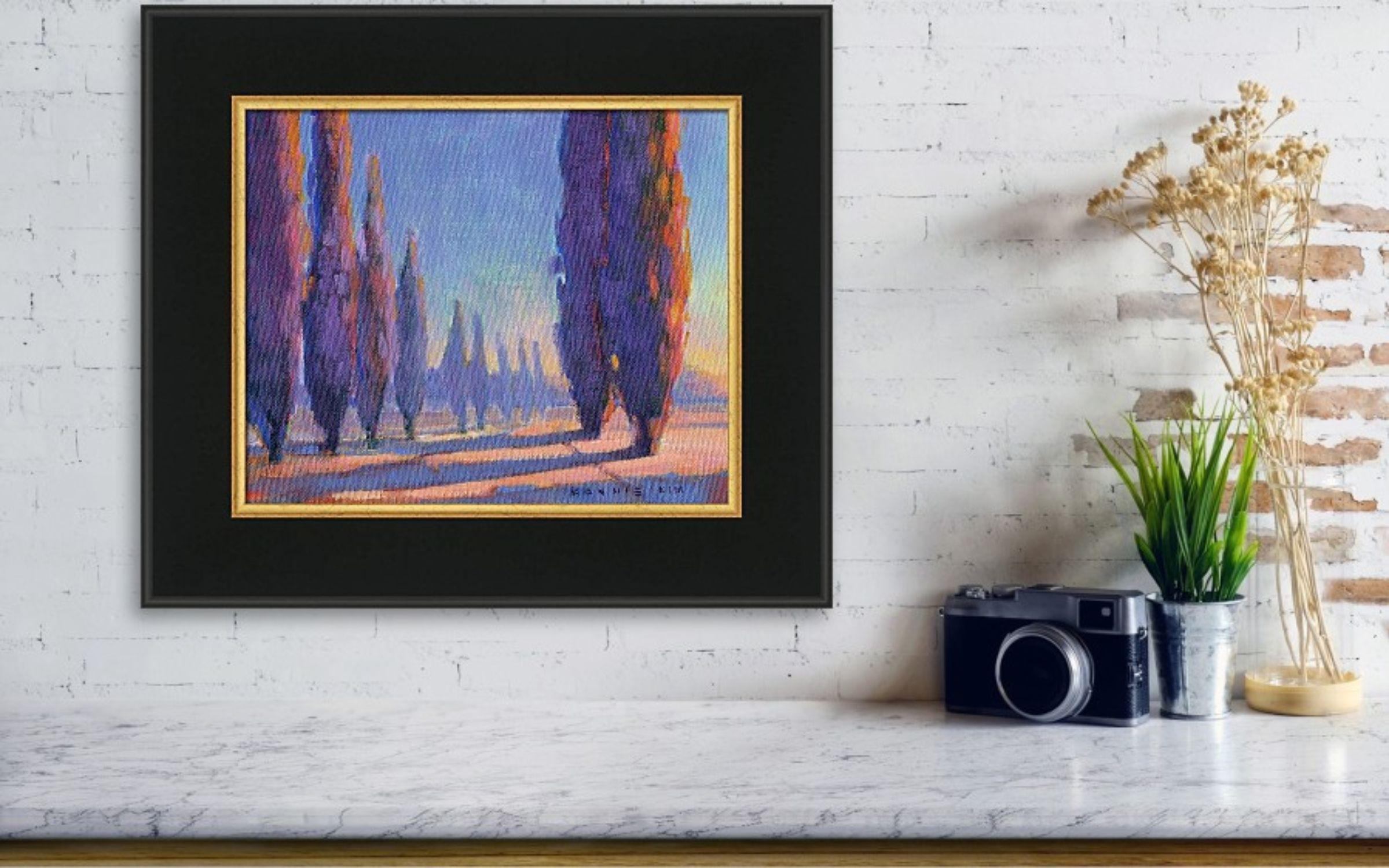 Camino de los Cipreses 4, Pintura, Óleo sobre lienzo en venta 1