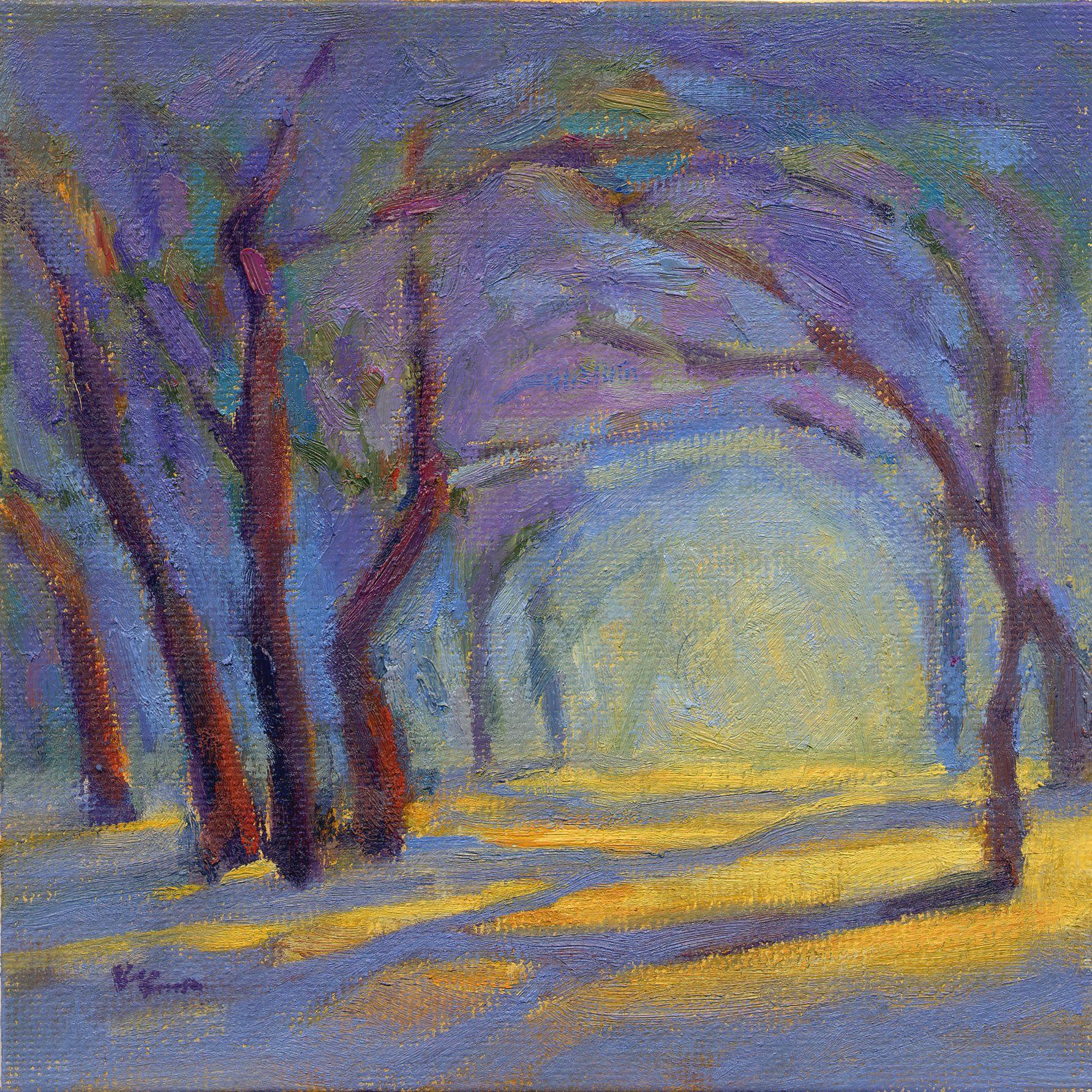 Evening Light, Painting, Oil on Canvas
