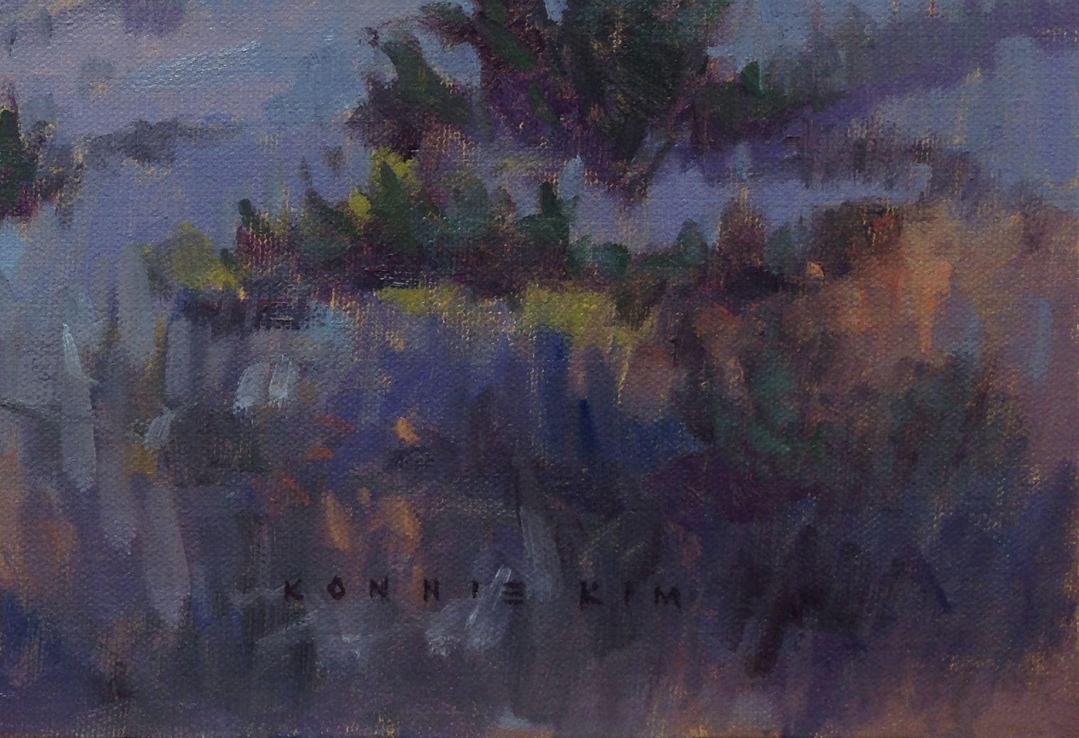 GOLDEN TRAIL, Gemälde, Öl auf Leinwand (Impressionismus), Painting, von Konnie Kim
