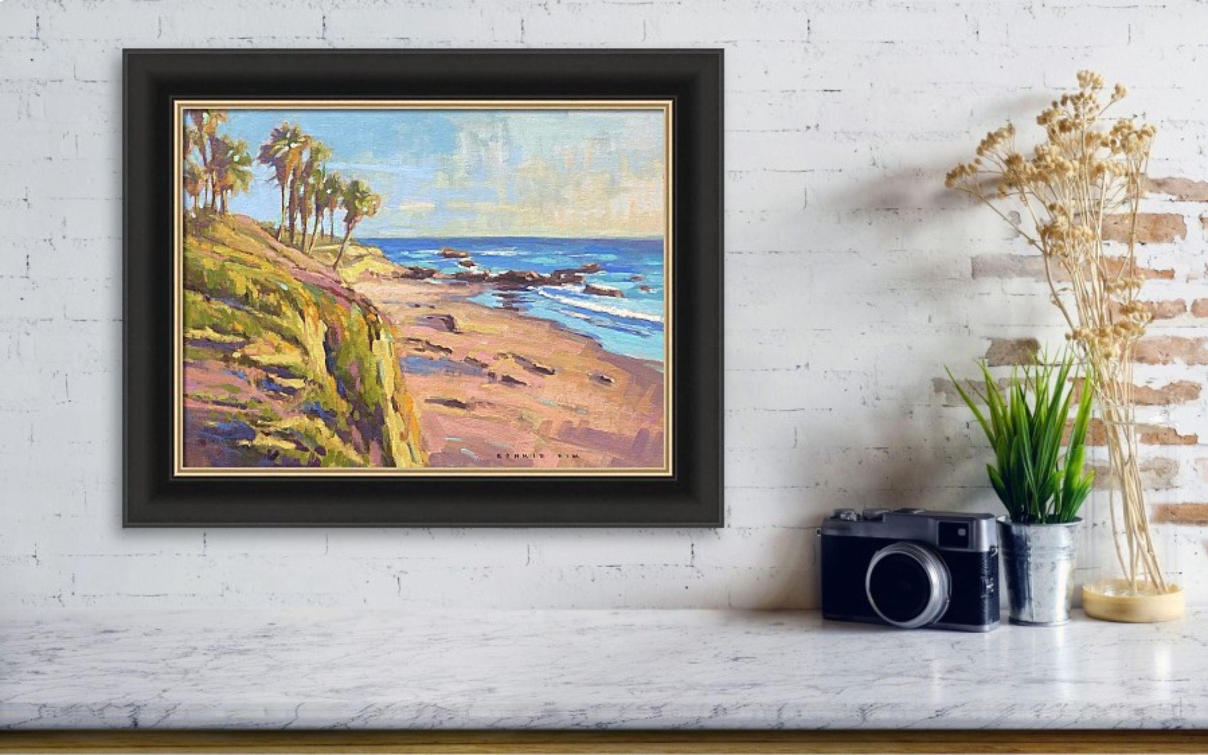 Tardo pomeriggio a Picnic Beach, Pittura, Olio su tela - Painting Altro stile artistico di Konnie Kim