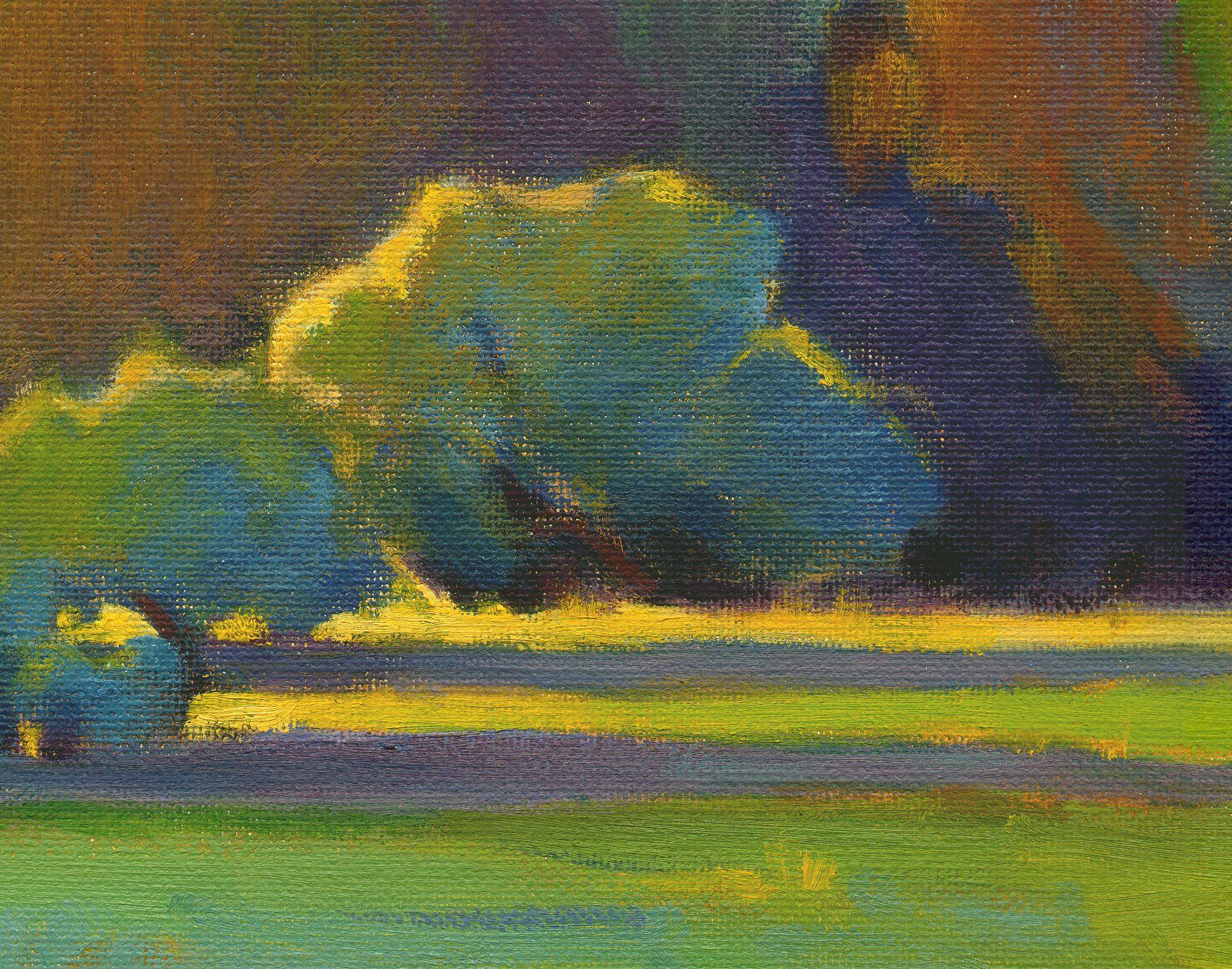 Morgenlicht, Gemälde, Öl auf Leinwand (Impressionismus), Painting, von Konnie Kim