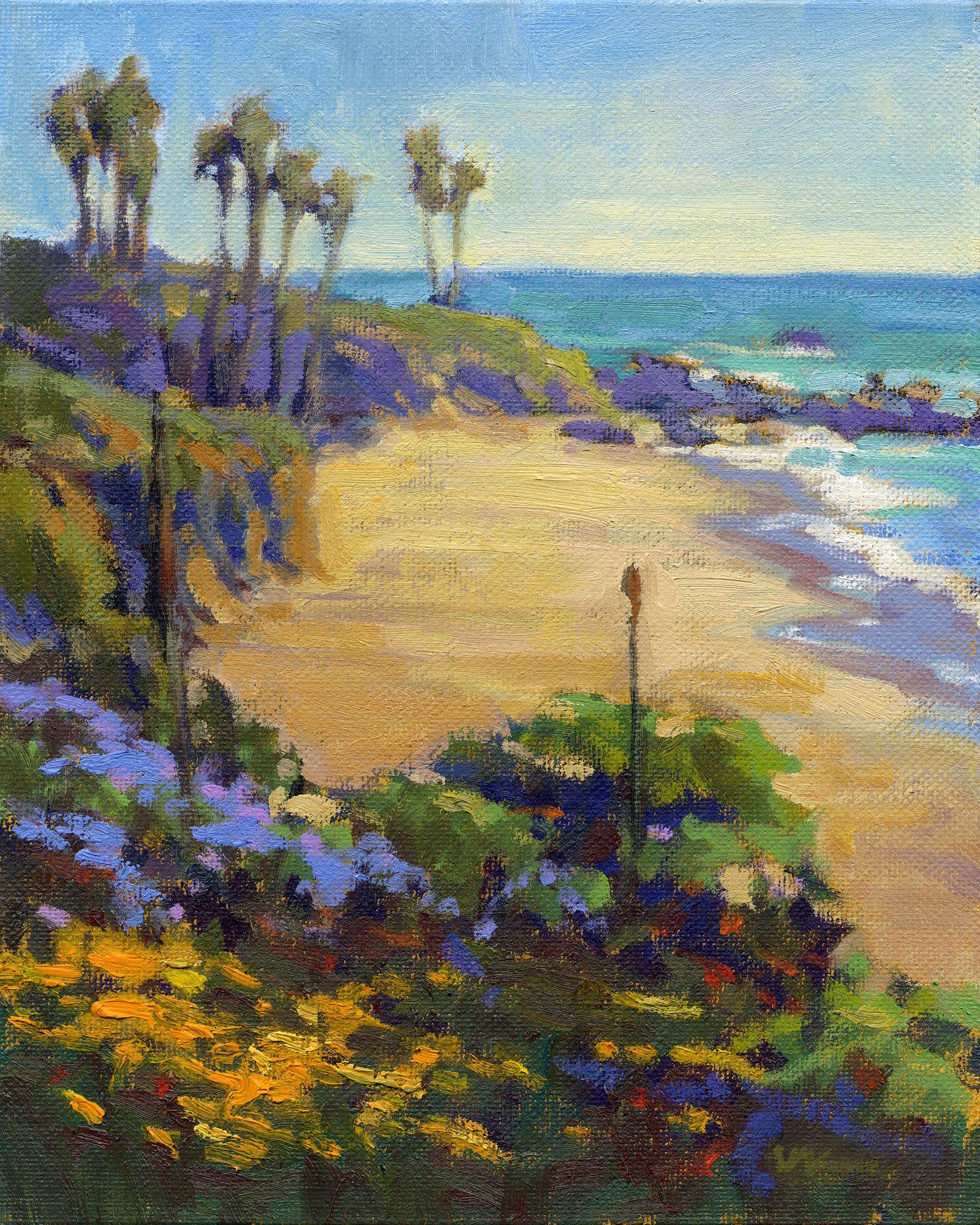 Primavera en el Parque Heisler, Laguna Beach, Pintura, Óleo sobre lienzo