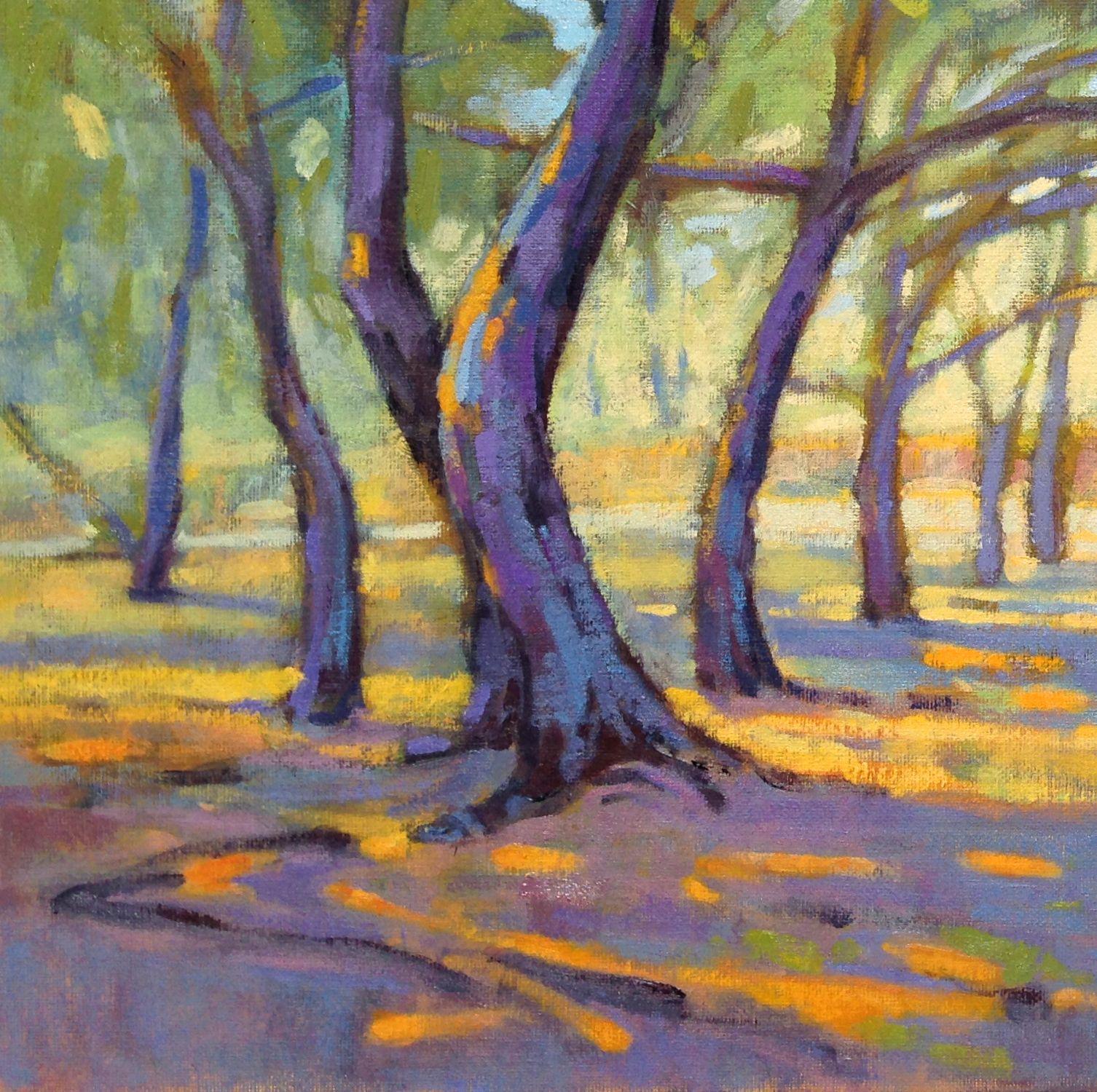 Spring Tunnel, Painting, Oil on Canvas For Sale 1