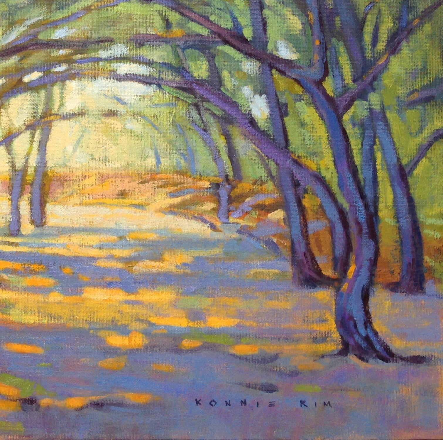 Spring Tunnel, Painting, Oil on Canvas For Sale 2