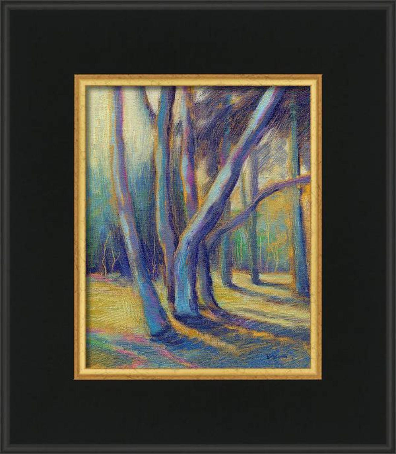 Sunlit Eucalyptus, Painting, Oil on Canvas For Sale 1