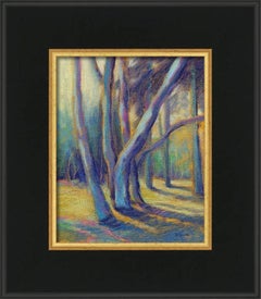 Sunlit Eucalyptus, Painting, Oil on Canvas
