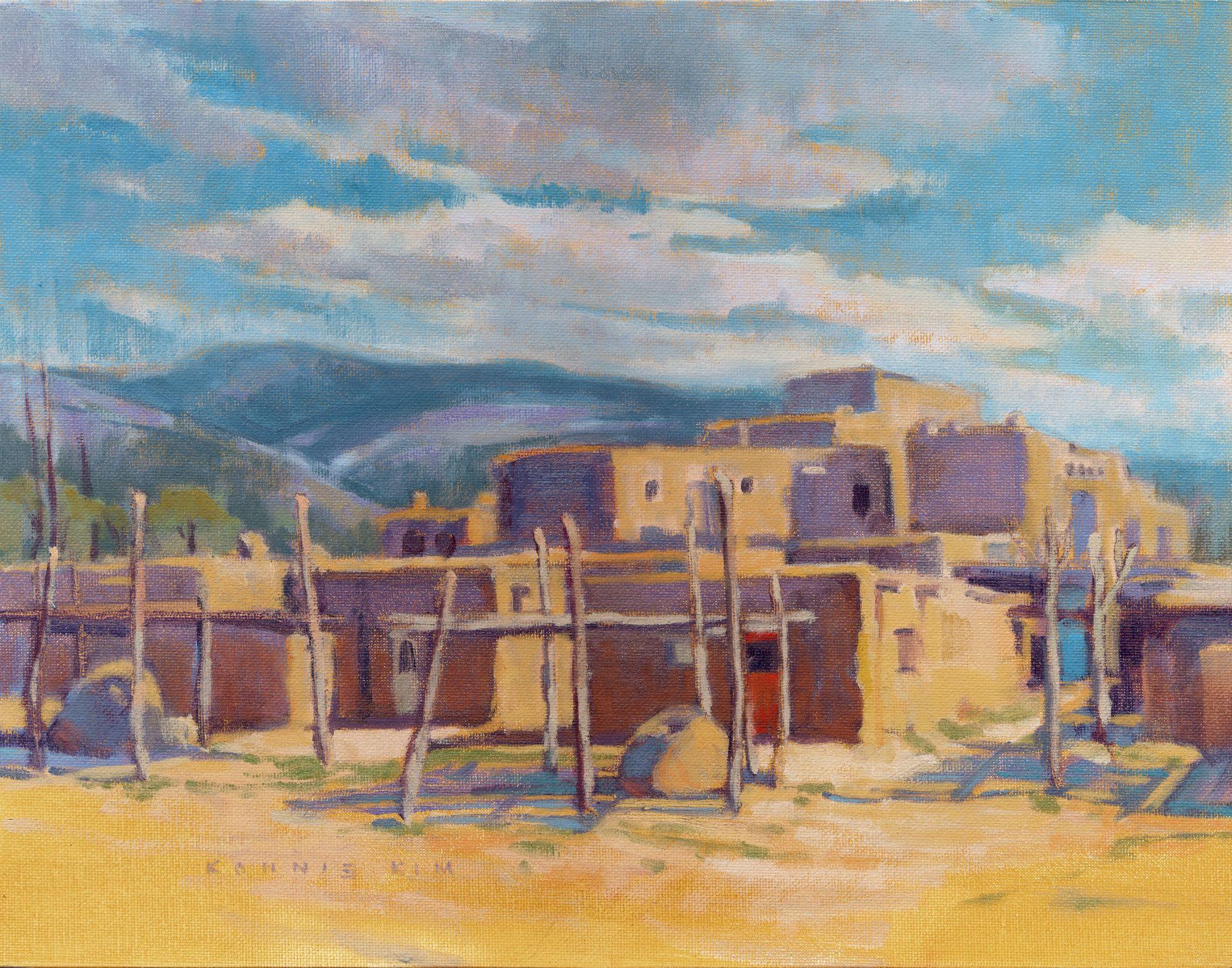 The Original Village, Painting, Oil on Canvas