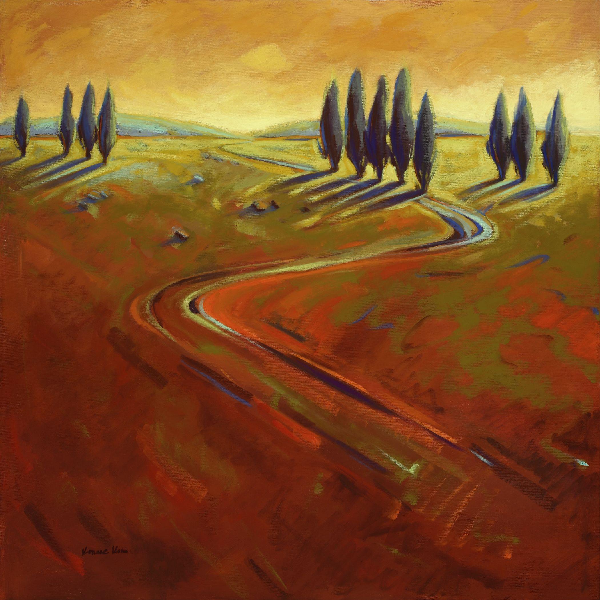 Where the Evening Begins 3, peinture, huile sur toile