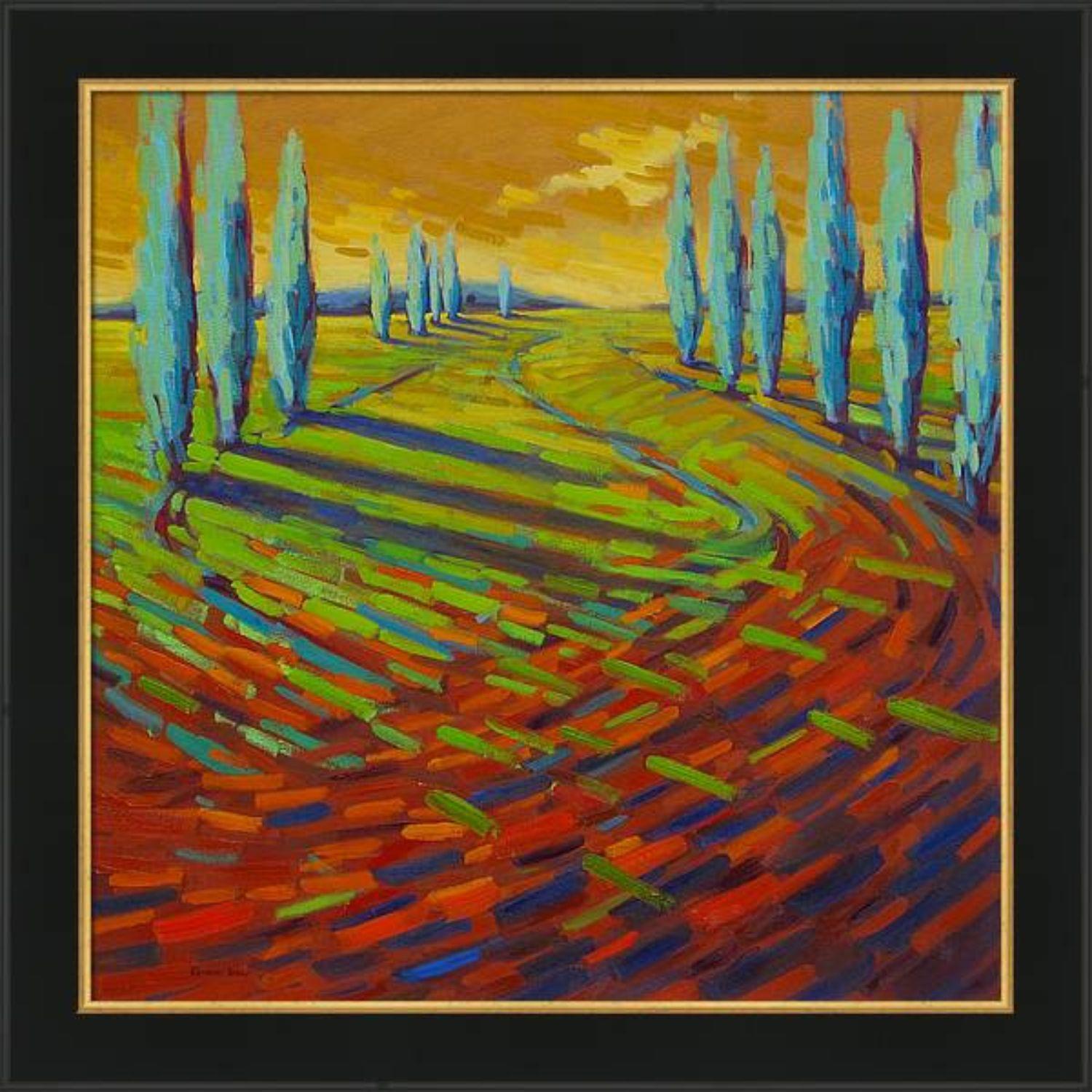 Where The Evening Begins 4, peinture, huile sur toile - Contemporain Painting par Konnie Kim