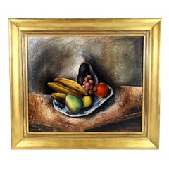 Natura morta (Pianta d'uovo e banane)