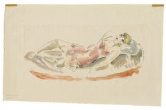 Disegno colorato n. 6 (Donna reclinata)