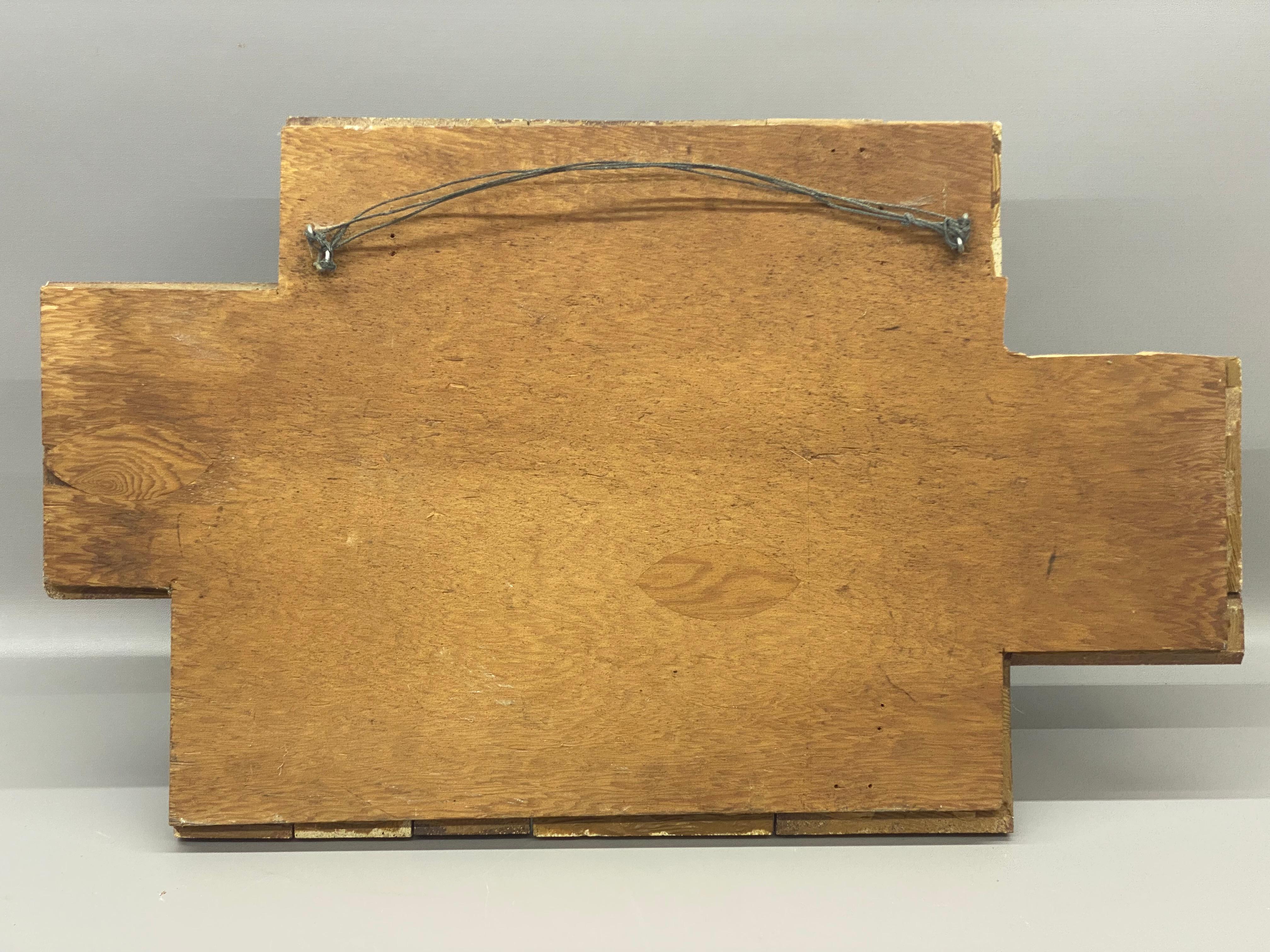 Konrad Galaaen Geometric Pottery Tile Wall Hanging, Norway For Sale 7