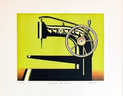 Konrad Klapheck (1935) - Die Ungeduld der Sphinx - Litografía en color - 1998
