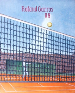 Konrad Klapheck „Roland Garros Französisch Open“ 2009- Poster