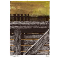 Hommage to Fijalkowski, Ink on Paper, Polish Artist, Black and White