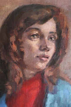 Portrait. Oil on canvas, 82x63 cm. Signed