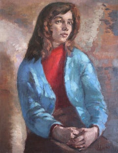 Portrait. Oil on canvas, 82x63 cm. Signed