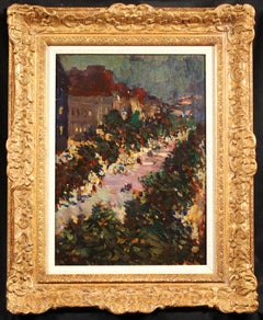 Paris in der Nacht – Impressionistische Stadtlandschaft, Ölgemälde von Konstantin Korovin