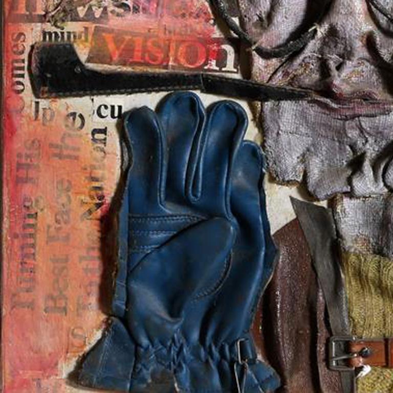 Mihail (Chemiakin), collage di arte trovata e pittura di Bokov in vendita 1
