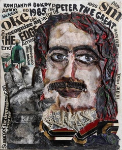 Vintage Peter the Great, Mixed Media and Oil Paint on Canvas by Konstantin Bokov