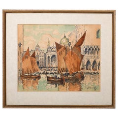 Konstantin Gorbatov View of Piazza San Marco Russian Artist